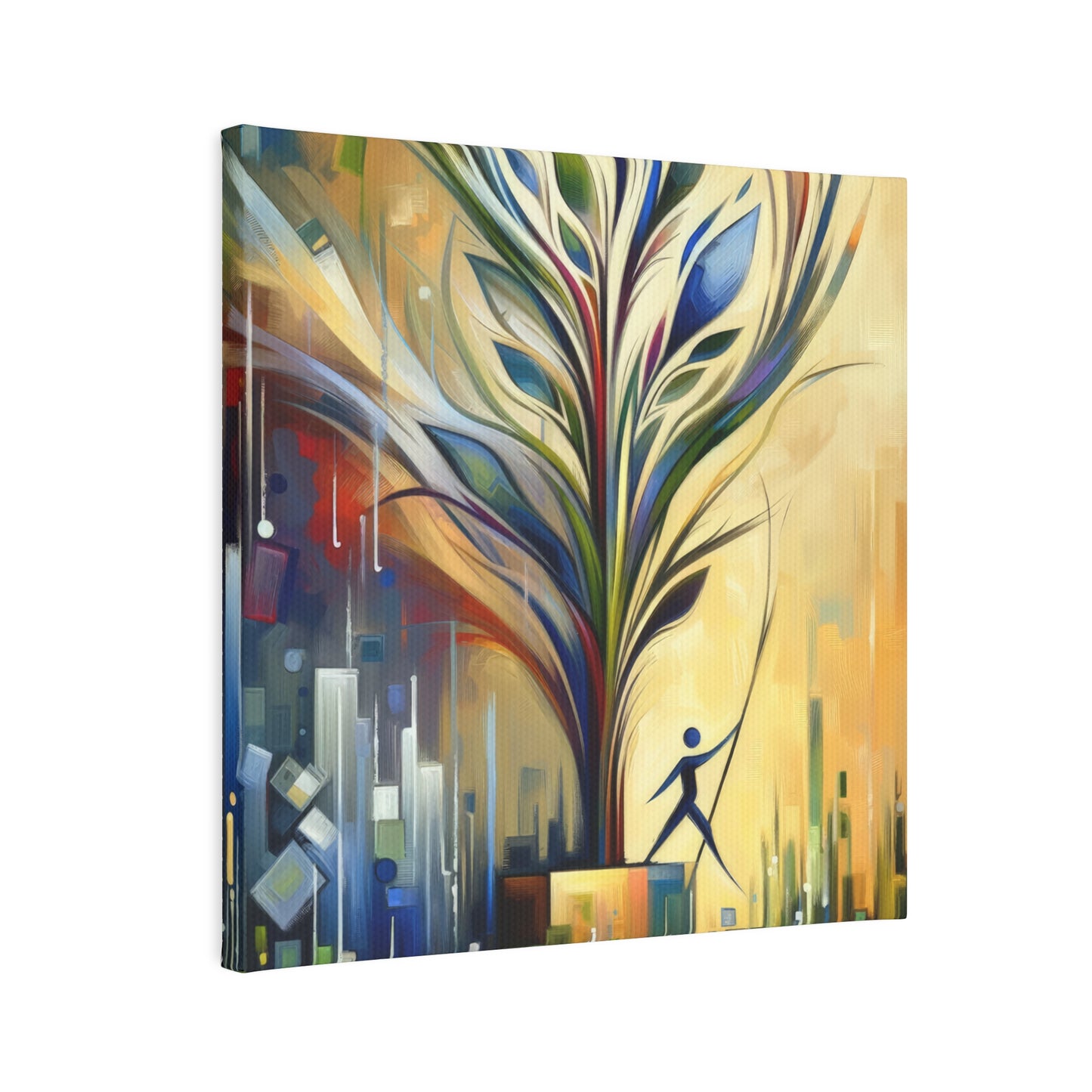 Pruning Distraction Tachism Canvas Photo Tile