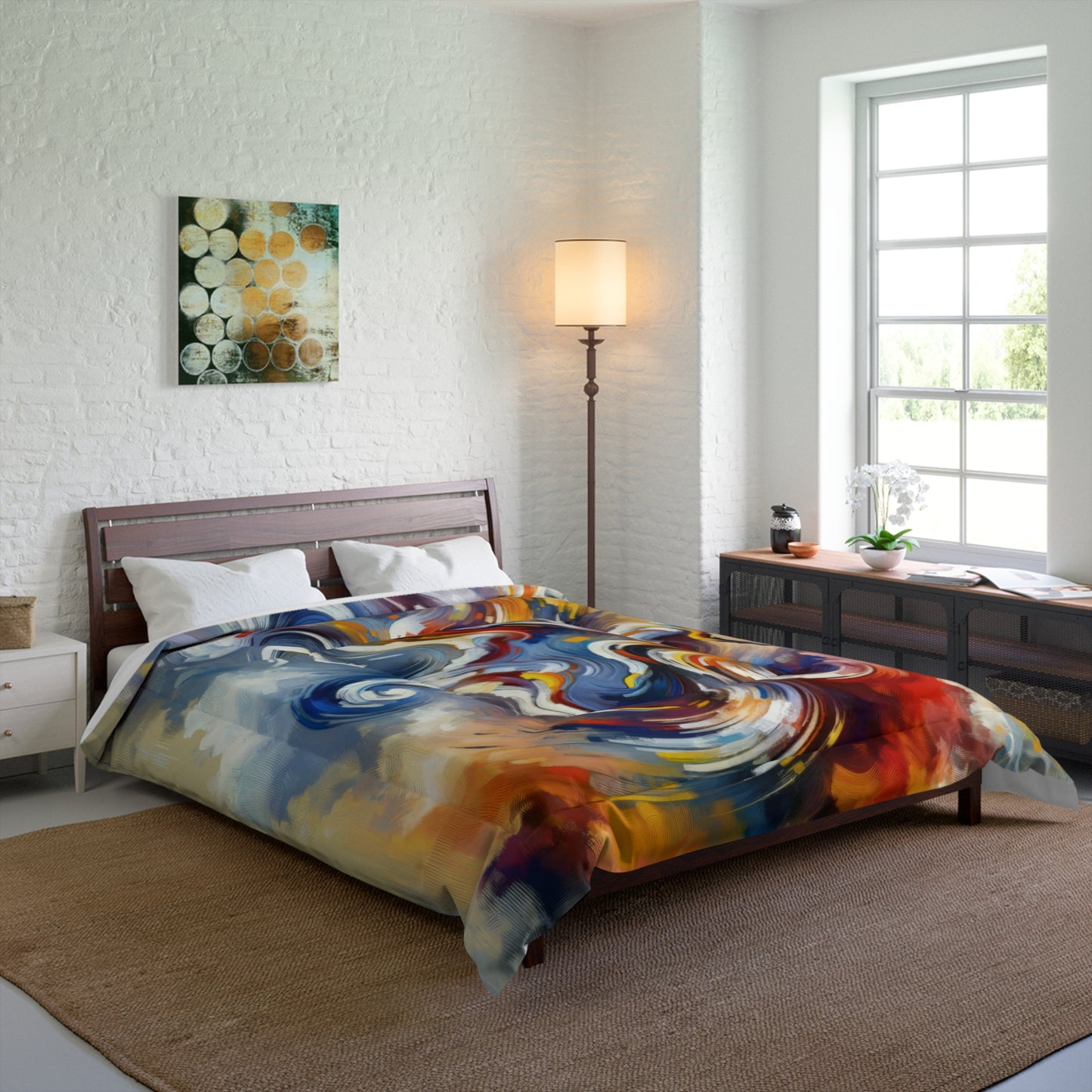 Dancing Disruption Tachism Comforter