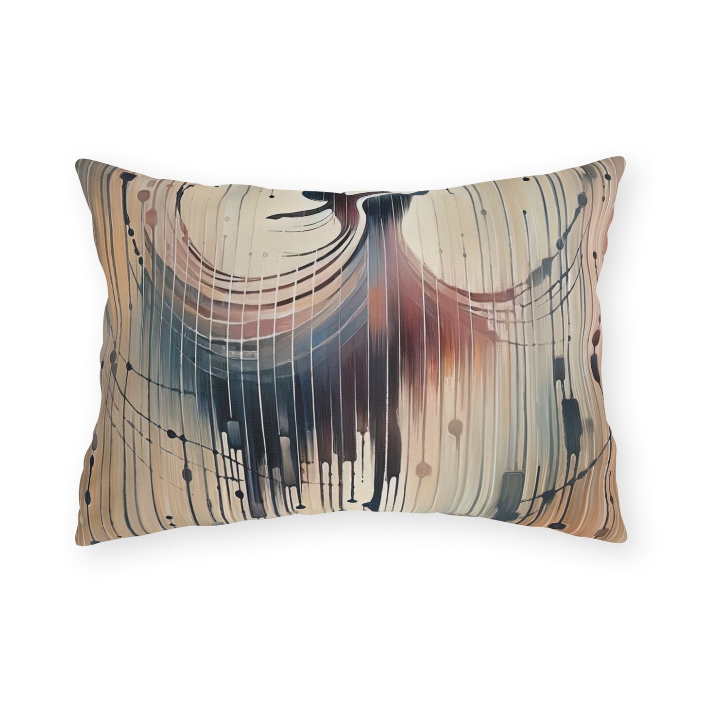 Rhythmic Heart Dance Outdoor Pillows