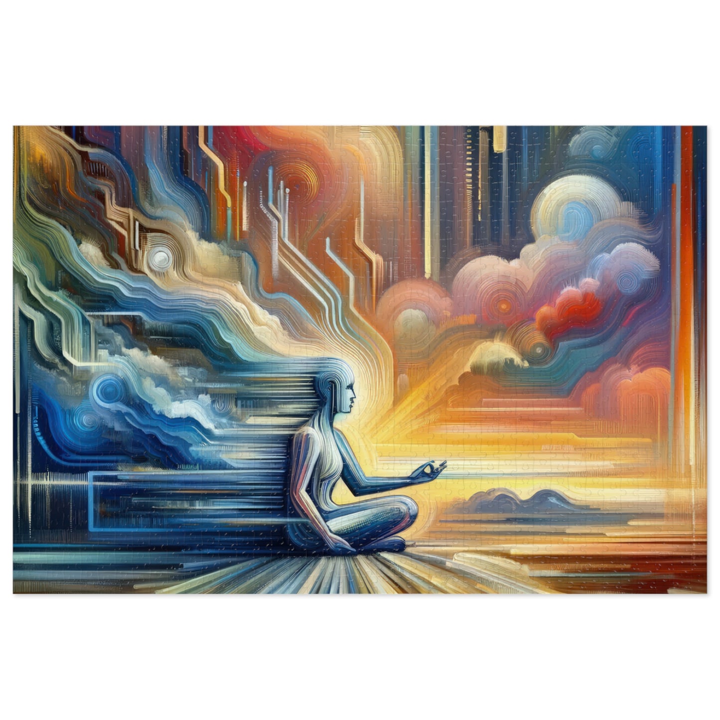 Eternal Digital Meditation Jigsaw Puzzle (30, 110, 252, 500,1000-Piece)