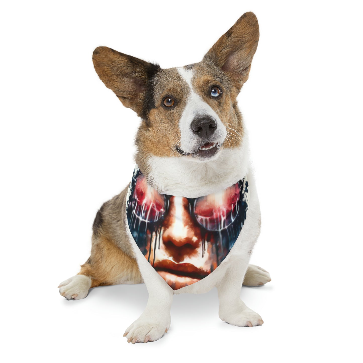 Perception Cleansing Tachism Pet Bandana Collar