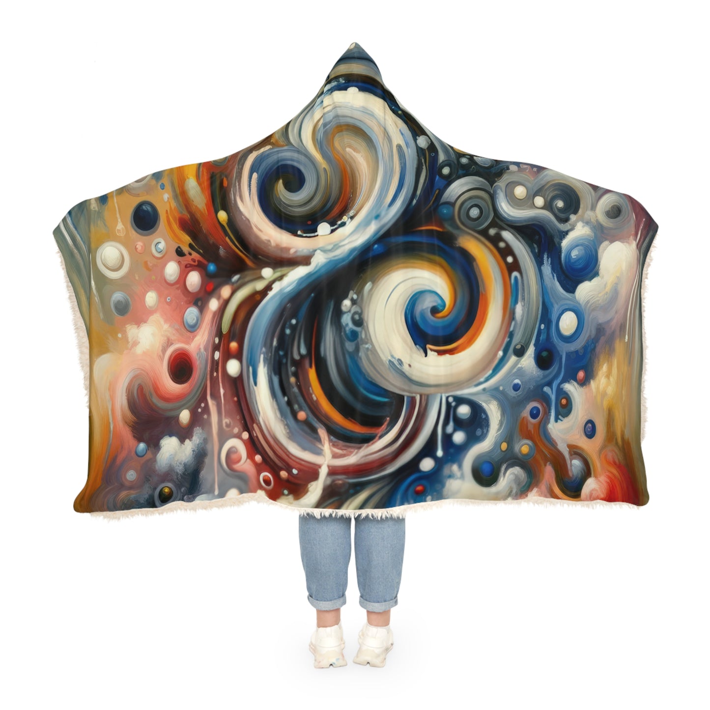 Paradoxical Embrace Tachism Snuggle Blanket