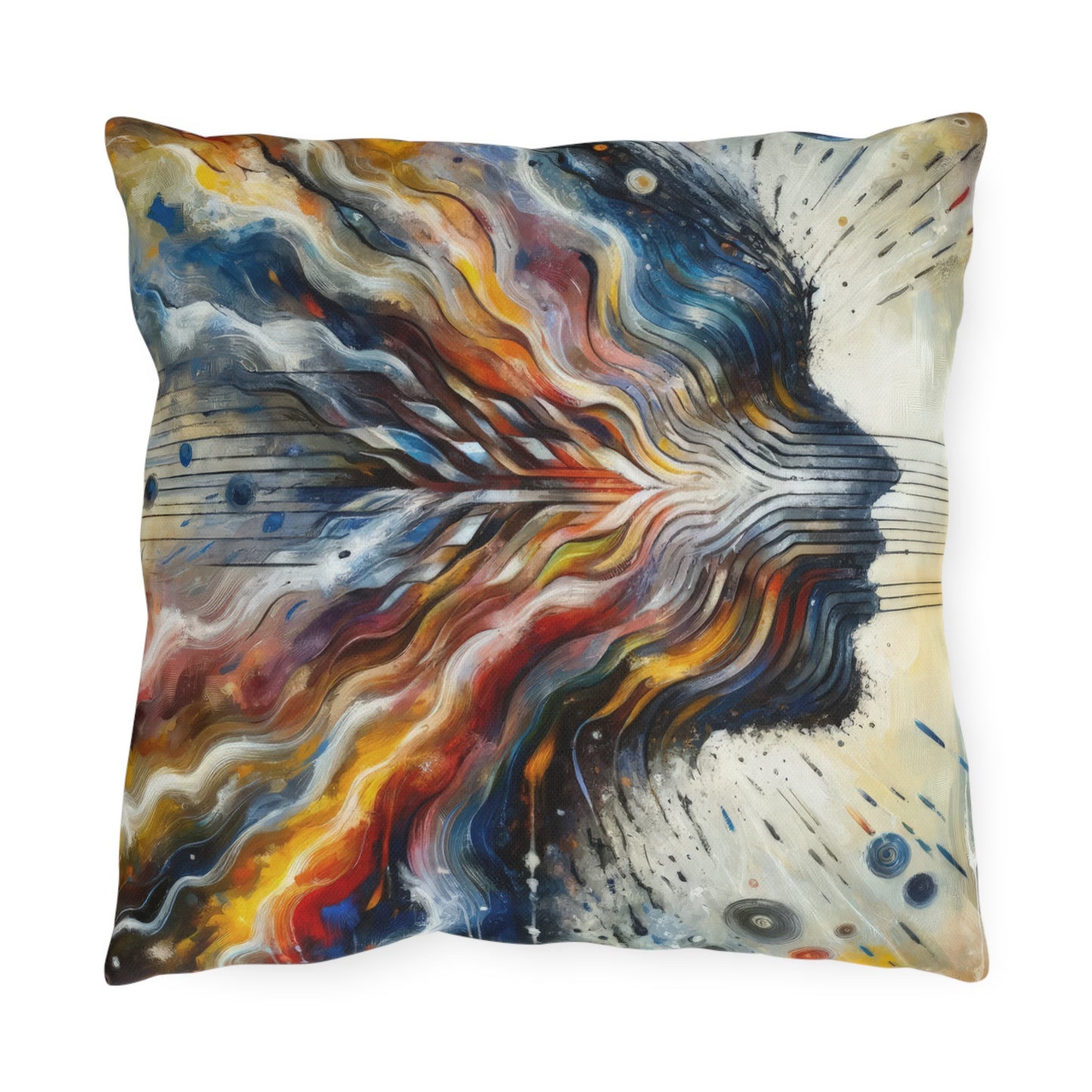 Empathetic Awakening Dynamic Outdoor Pillows