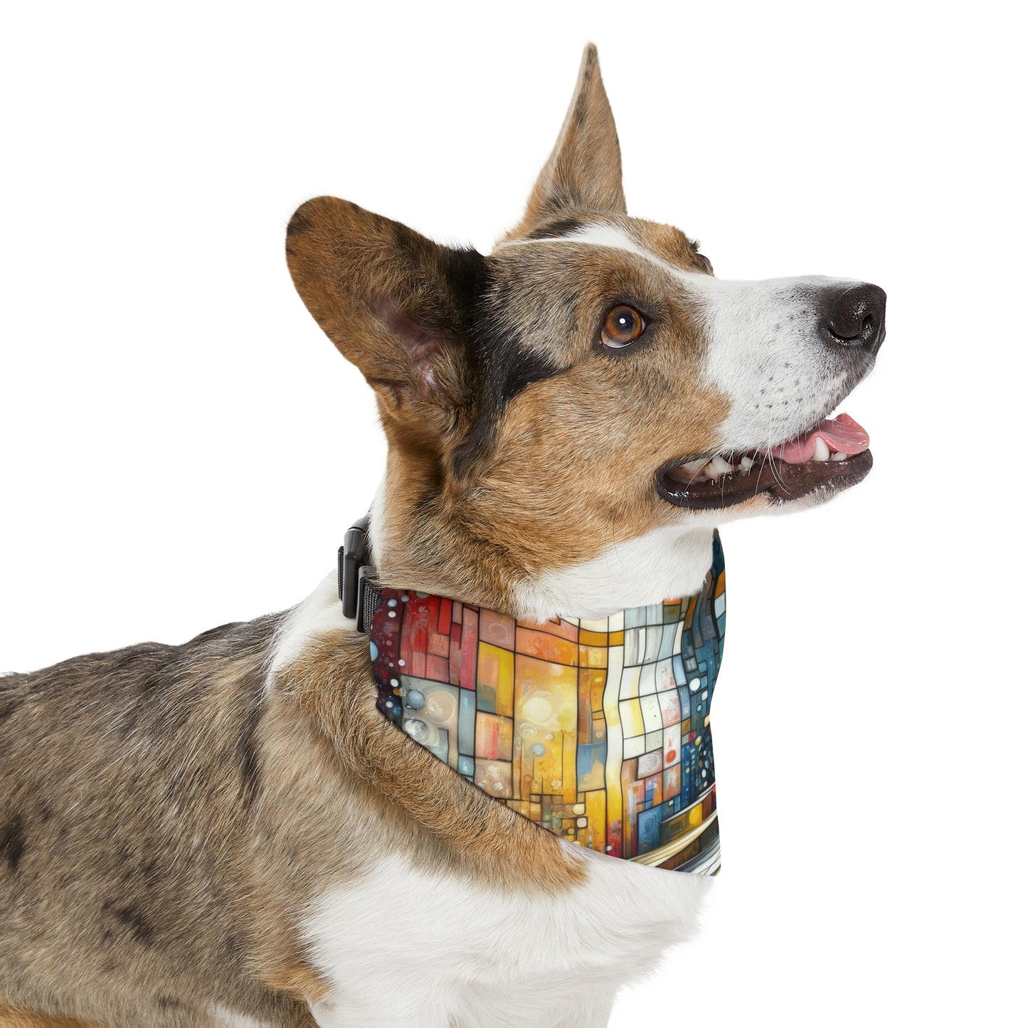 Reflective Habitation Art Pet Bandana Collar