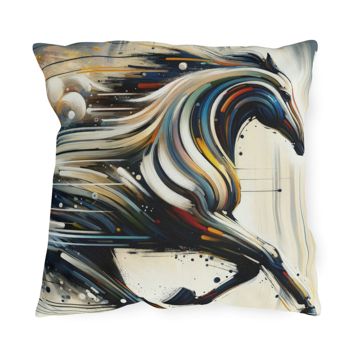Hyperlinked Horsepower Gallop Outdoor Pillows