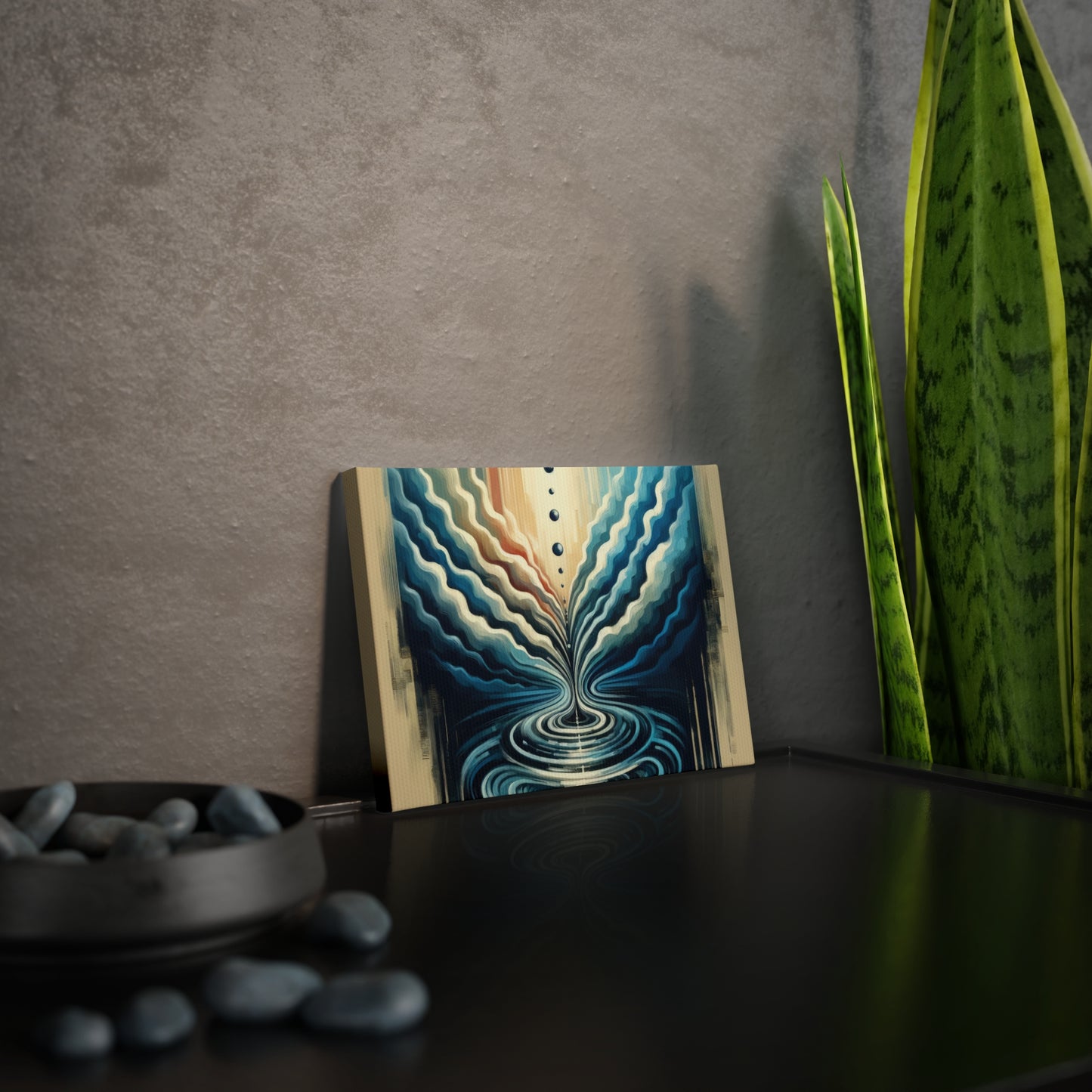 Ripple Effect Abstract Canvas Photo Tile