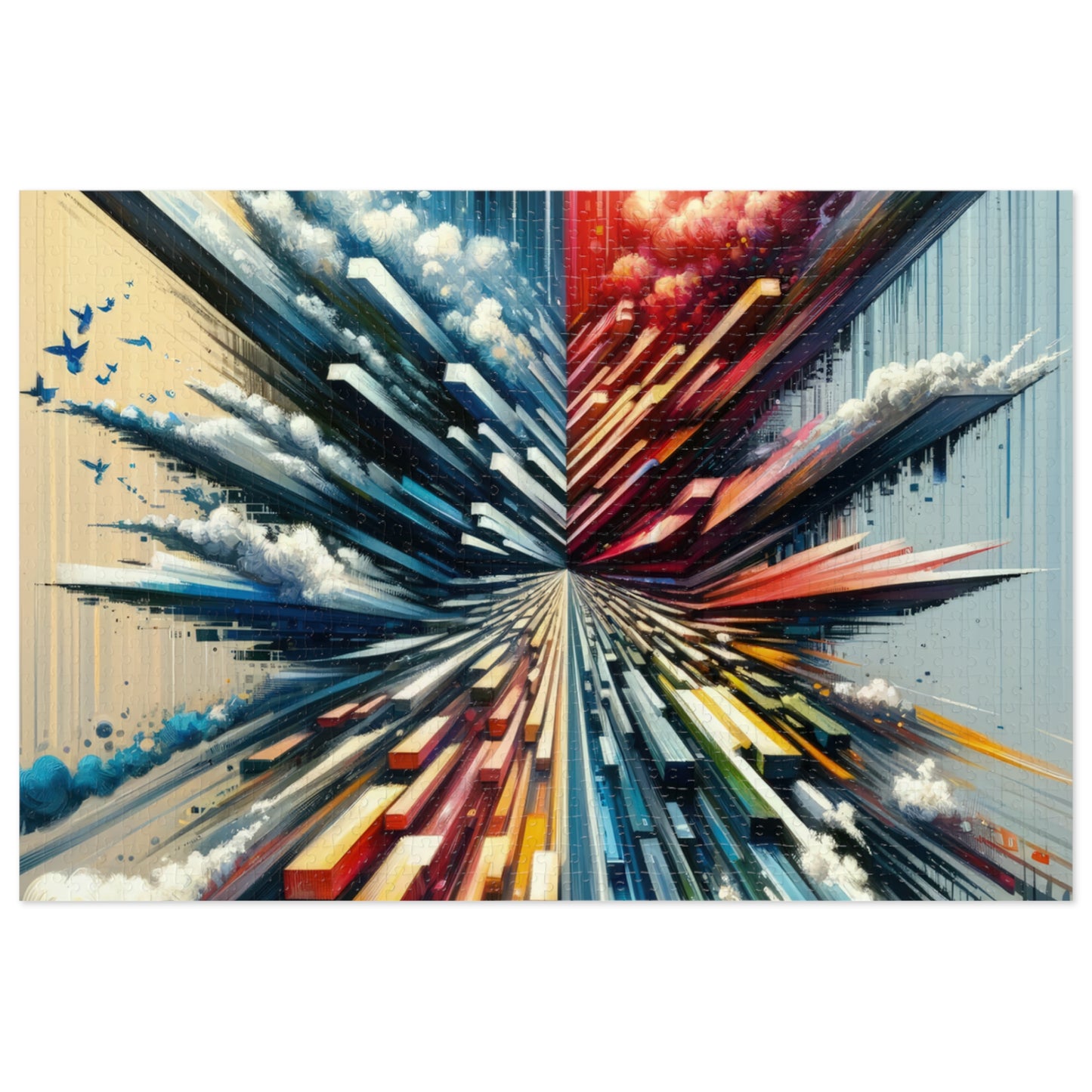 Rapid Perspective Shift Jigsaw Puzzle (30, 110, 252, 500,1000-Piece)