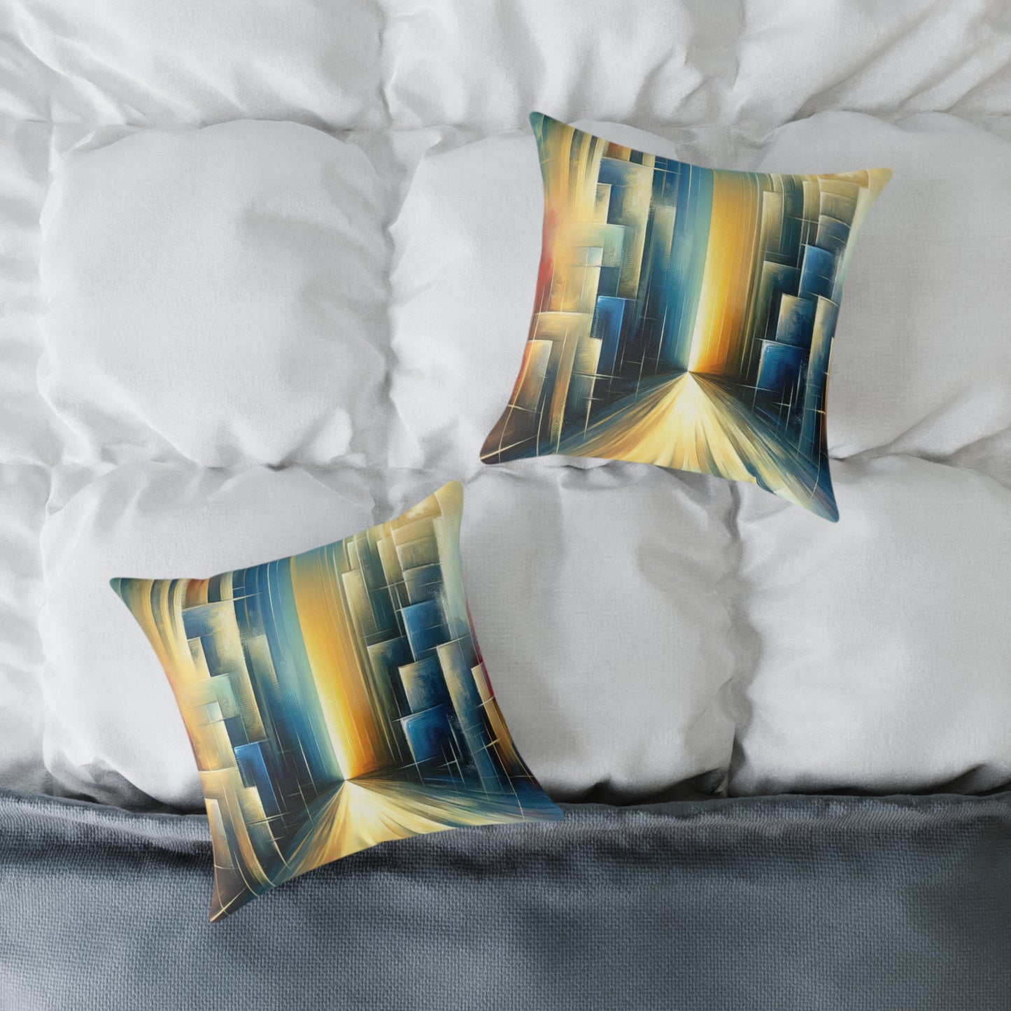 Echoes Dissolving Light Spun Polyester Pillow