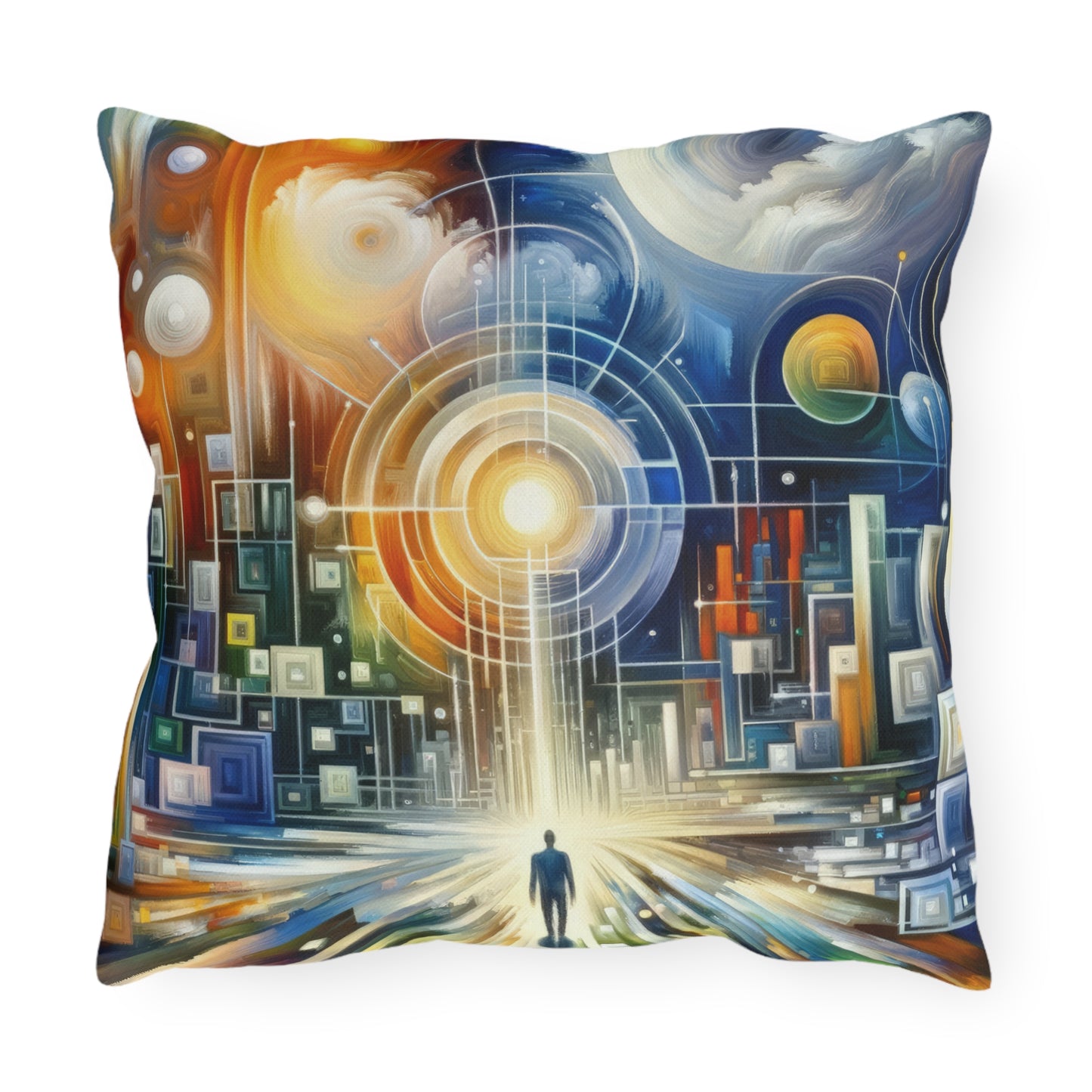 Mindful Megabyte Convergence Outdoor Pillows