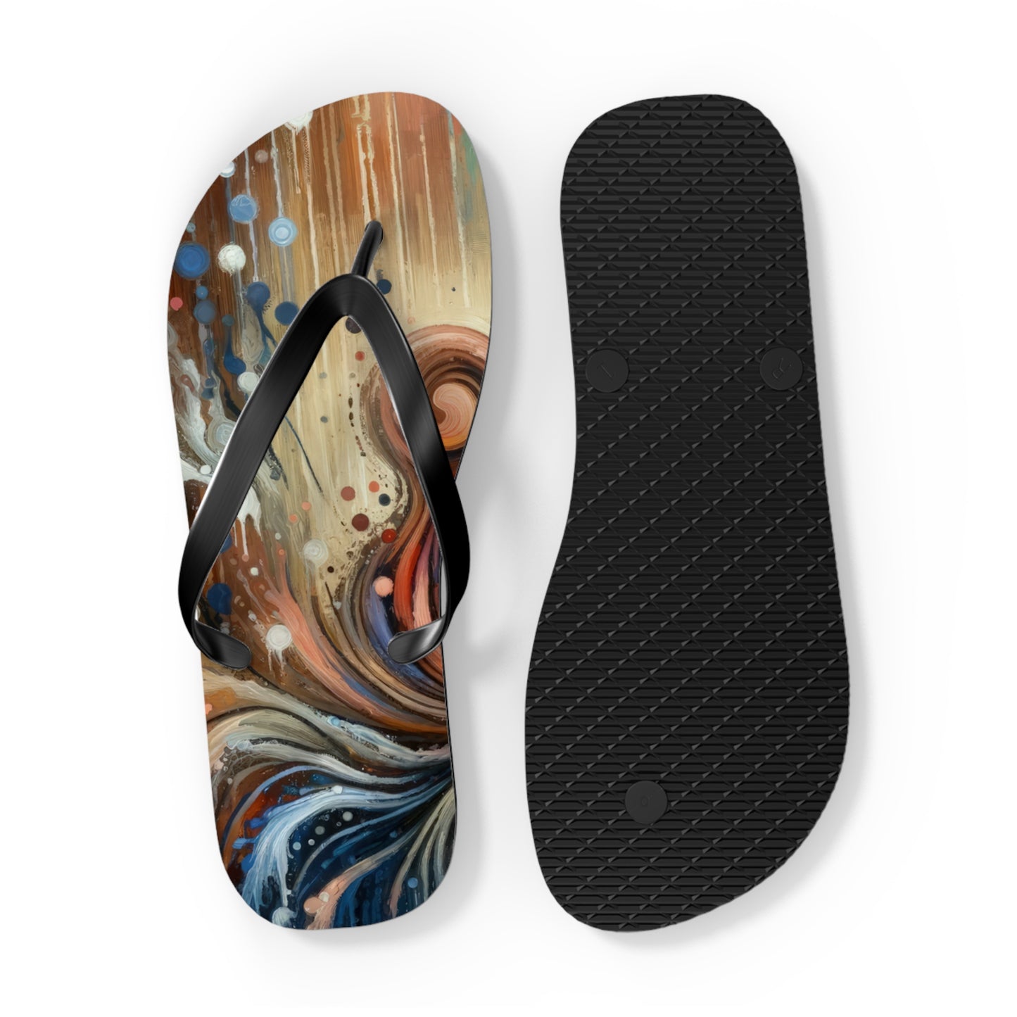 Empathic Connection Tachism Flip Flops