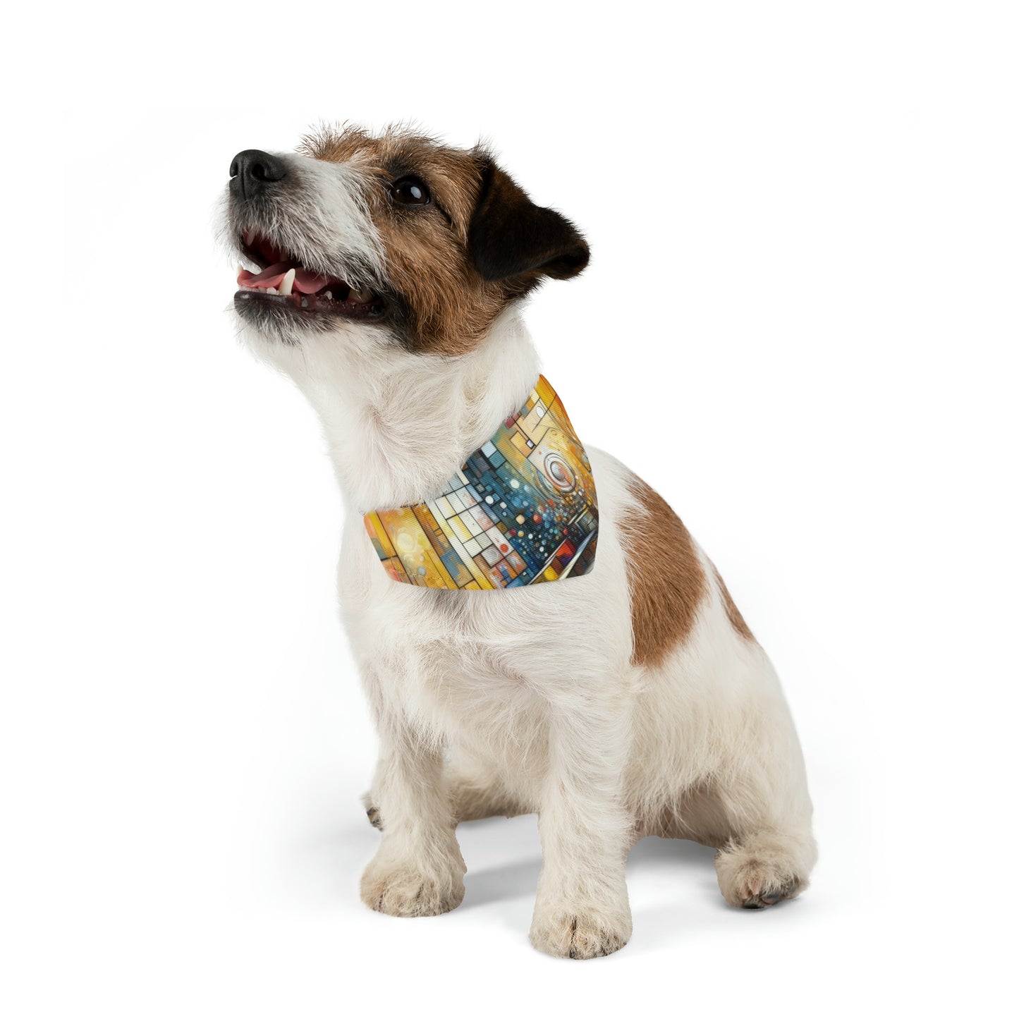 Reflective Habitation Art Pet Bandana Collar
