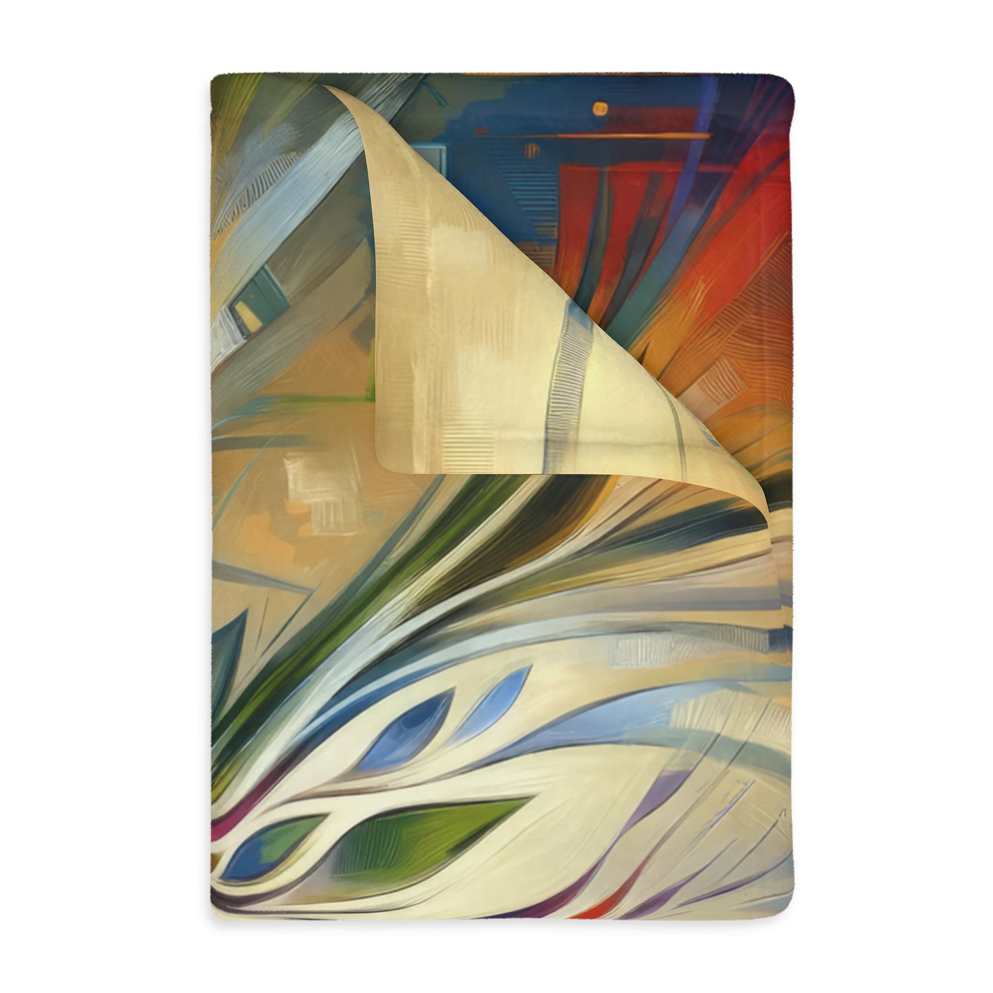Pruning Distraction Tachism Velveteen Microfiber Blanket (Two-sided print)