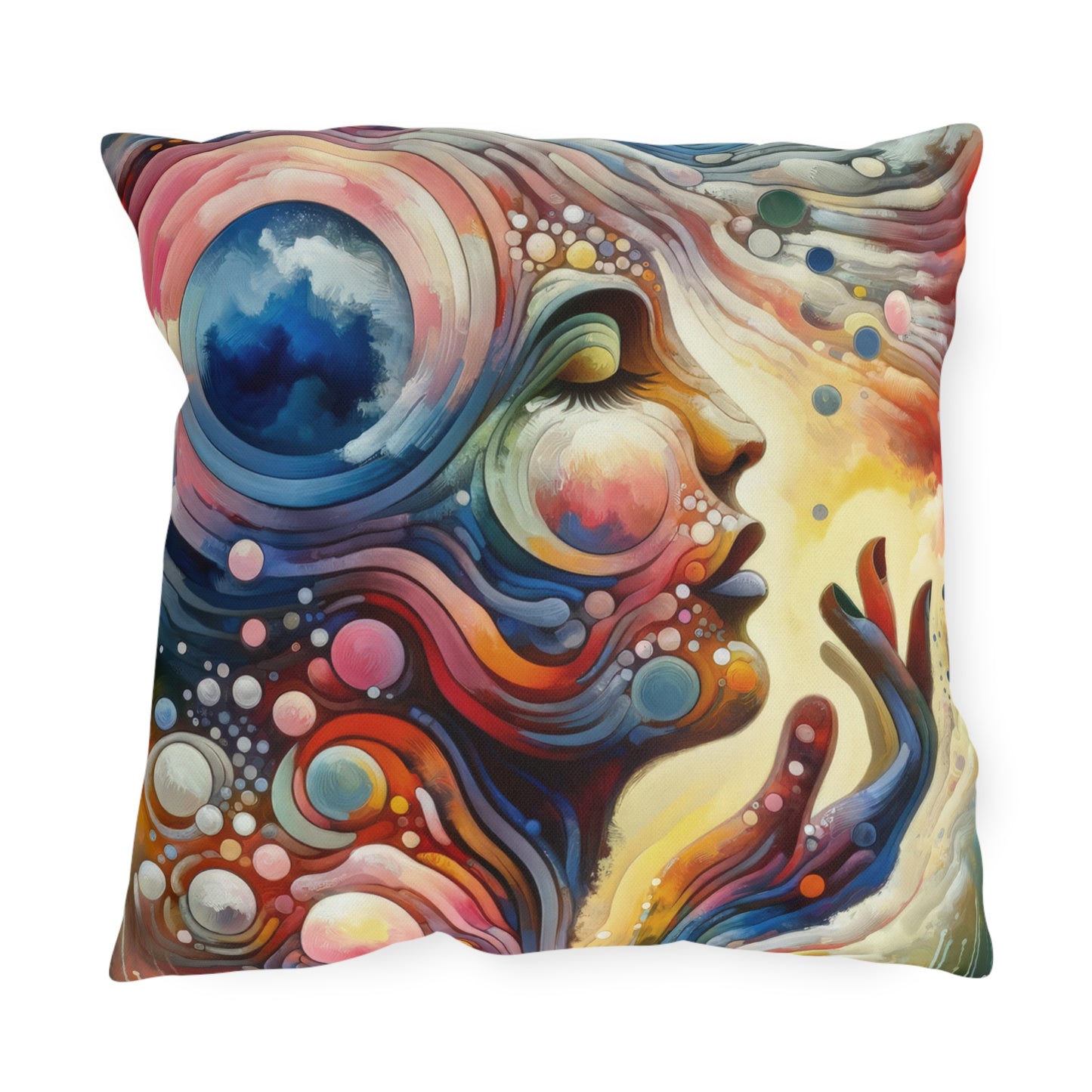 Mindful Melody Harmony Outdoor Pillows