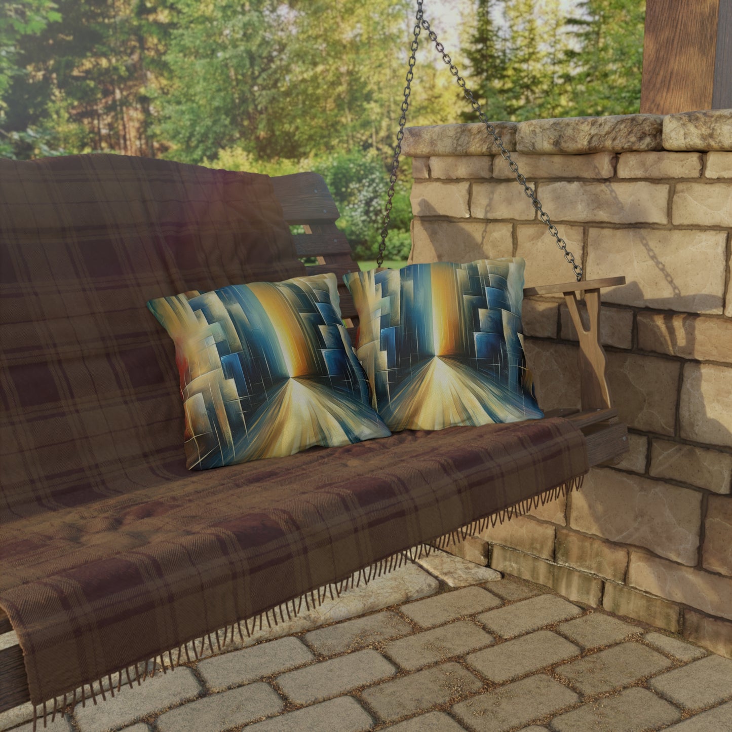 Echoes Dissolving Light Outdoor Pillows