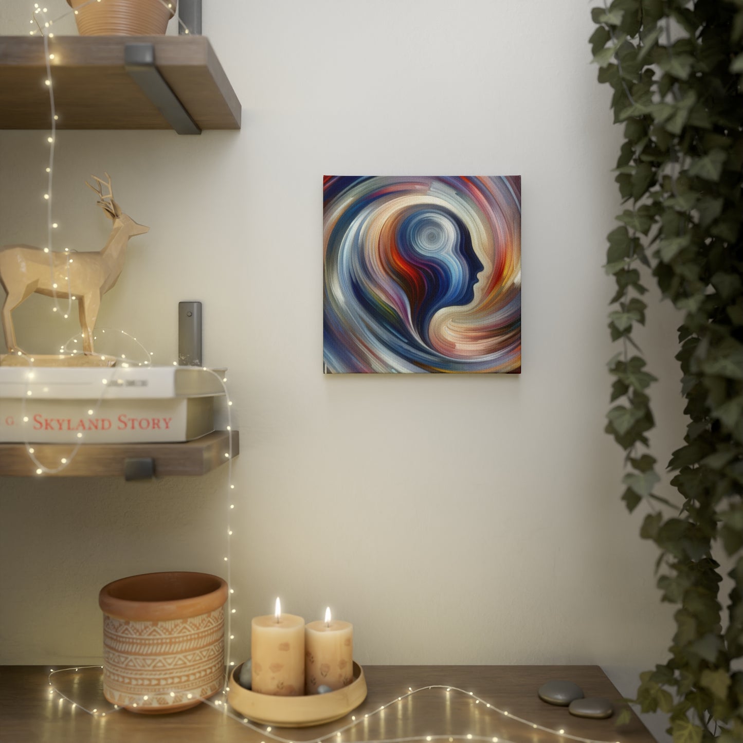 Harmonious Mindset Abstract Canvas Photo Tile