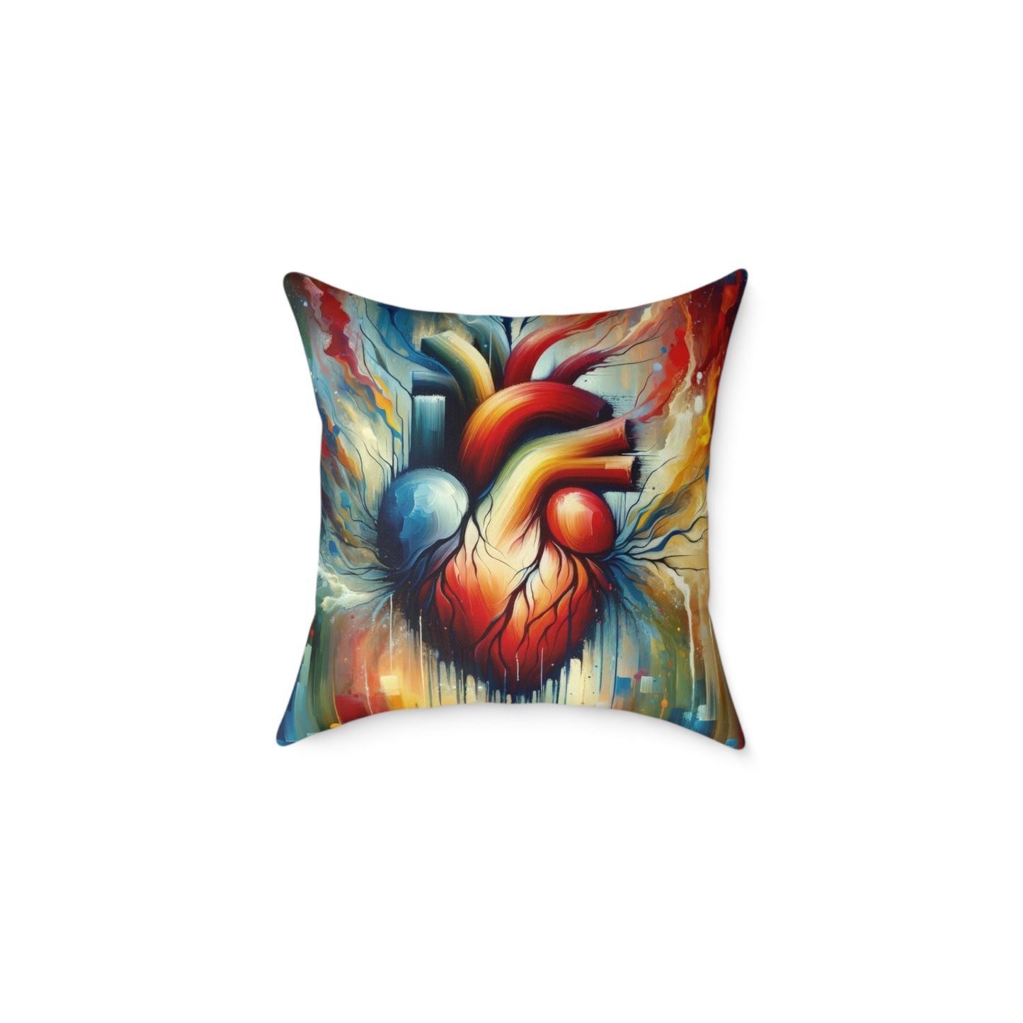 Humanity Heart Unveiled Spun Polyester Pillow
