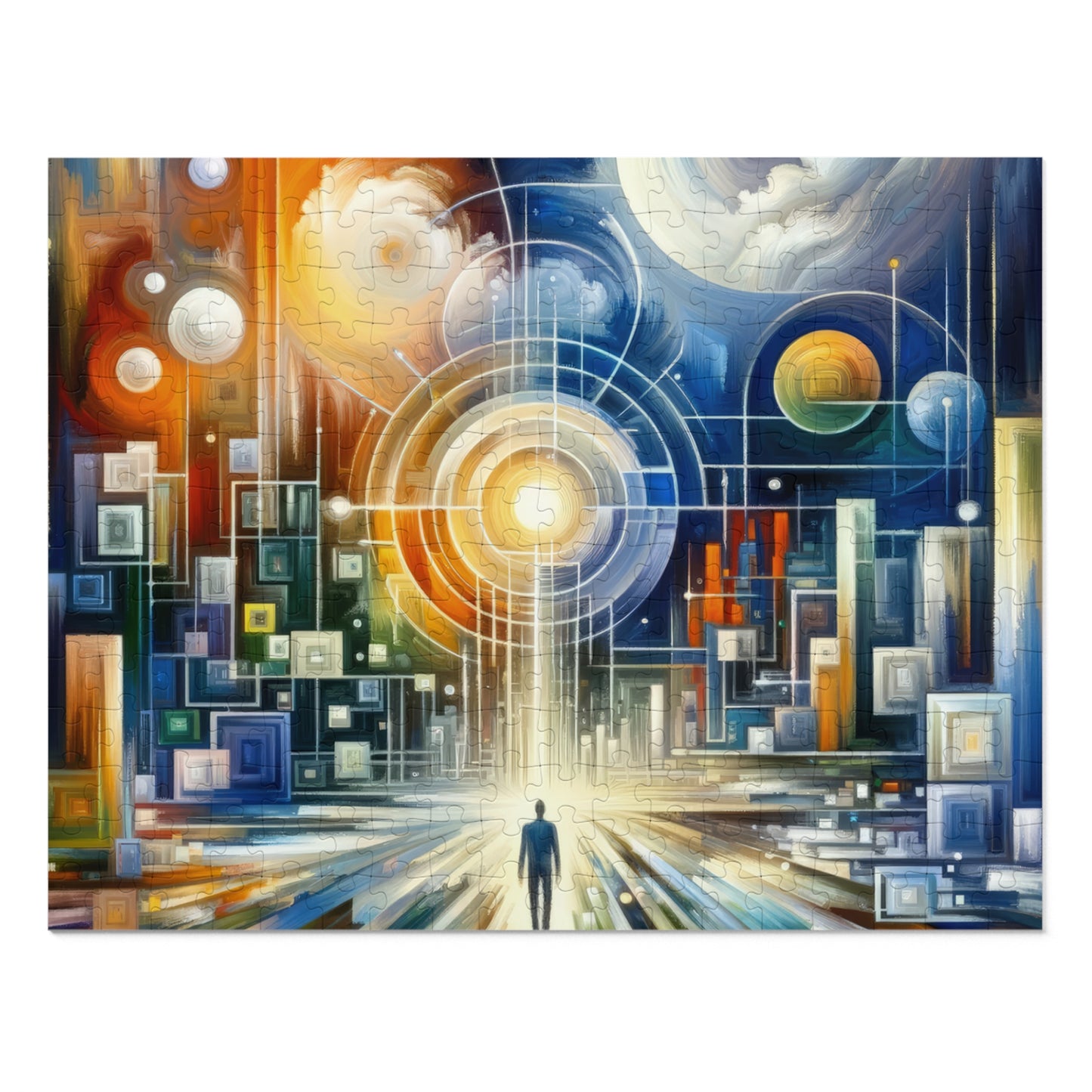 Mindful Megabyte Convergence Jigsaw Puzzle (30, 110, 252, 500,1000-Piece)