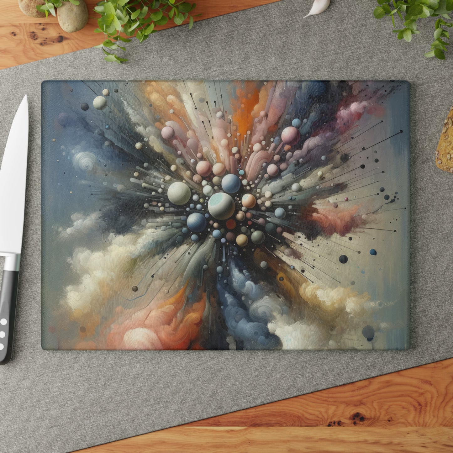 Impactful Deeds Ripple Glass Cutting Board