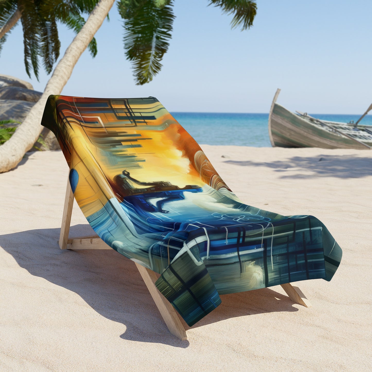 Digital Spiritual Journey Beach Towel