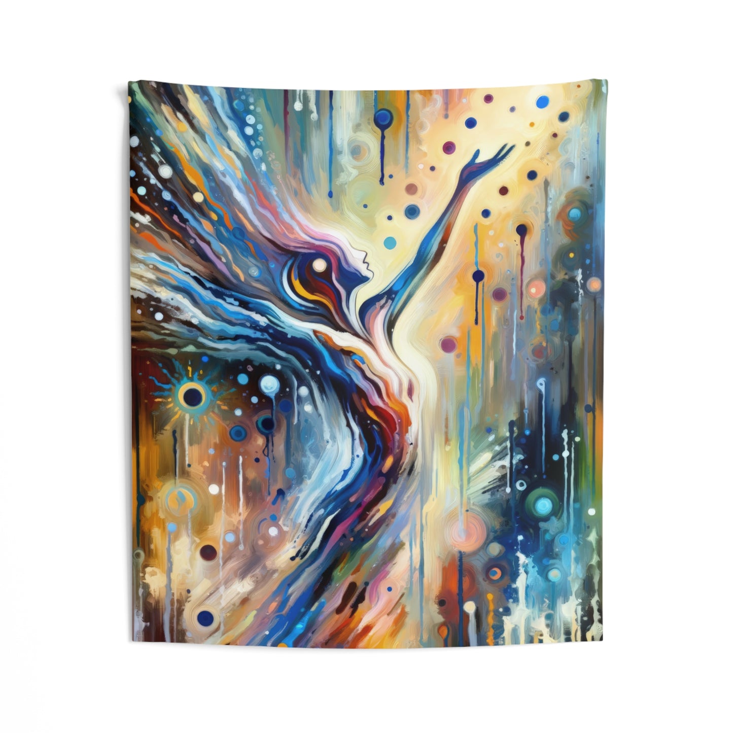 Journey Embrace Tachism Indoor Wall Tapestries
