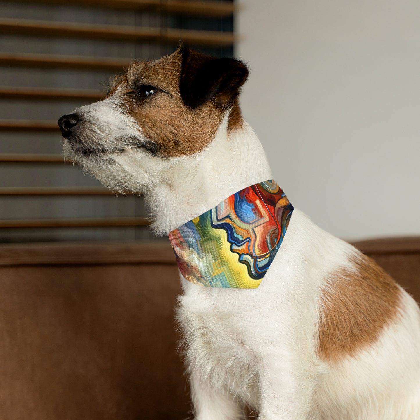 Emotional Perception Abstract Pet Bandana Collar