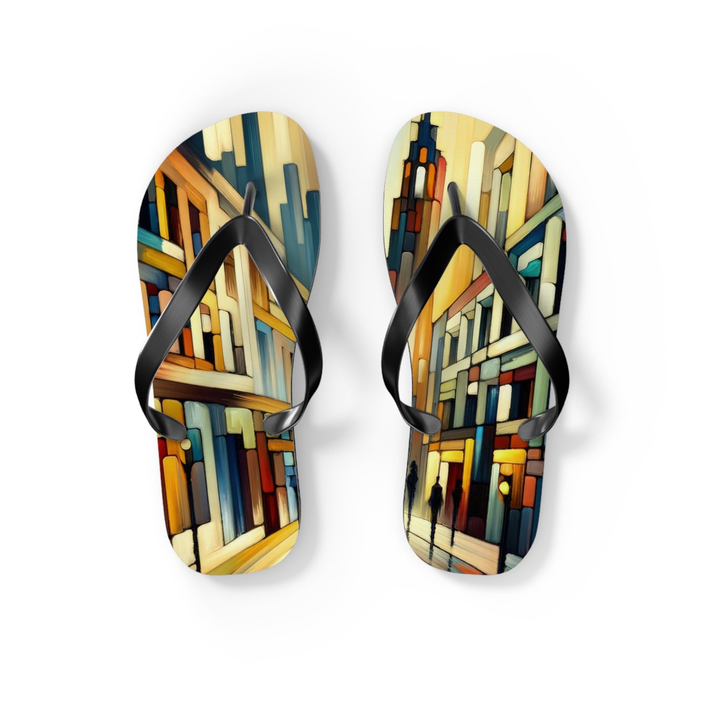 Cobbled Rhythm Heartbeat Flip Flops