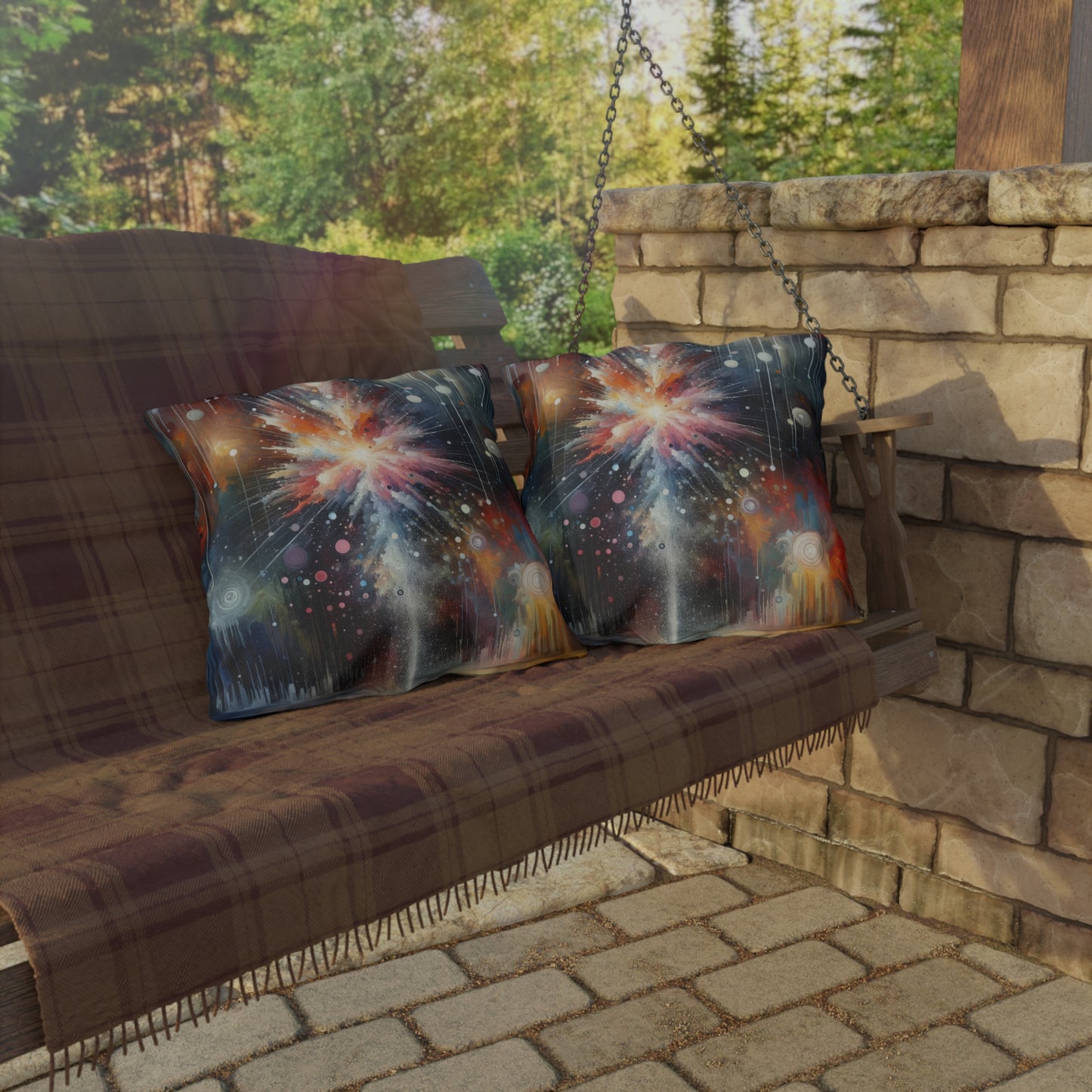 Galactic Mind Clarity Outdoor Pillows