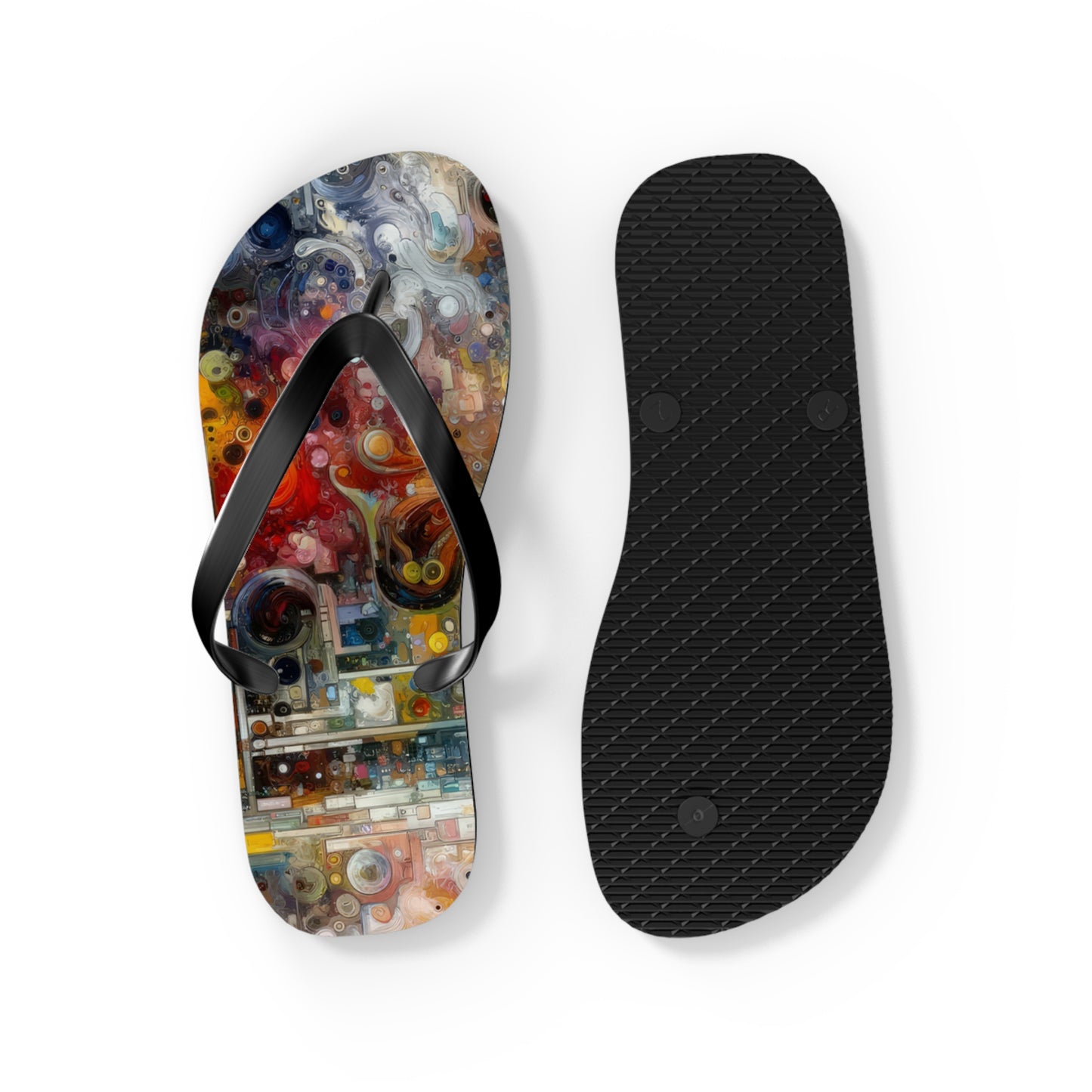 Perception Mosaic Abstract Flip Flops