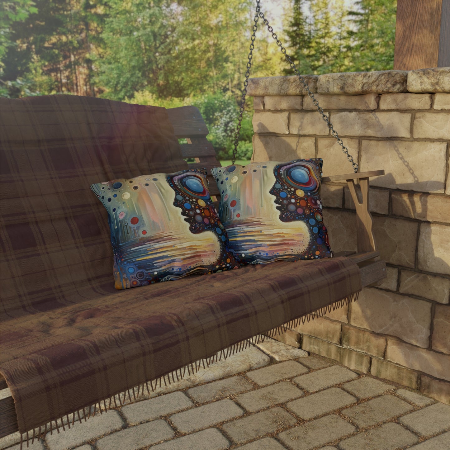 Echoed Intrinsic Universality Outdoor Pillows