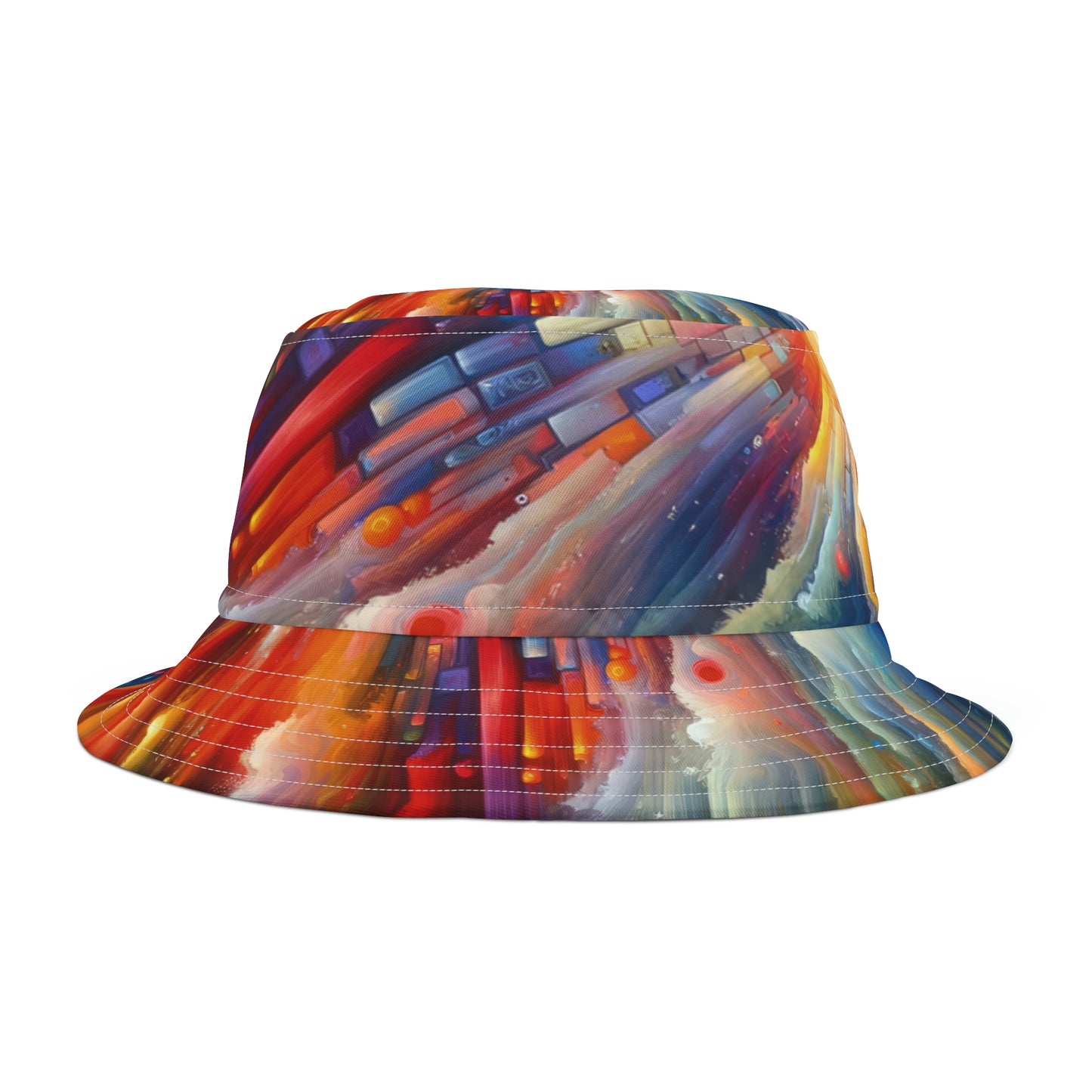 Kaleidoscopic Tachism Breath Bucket Hat (AOP)