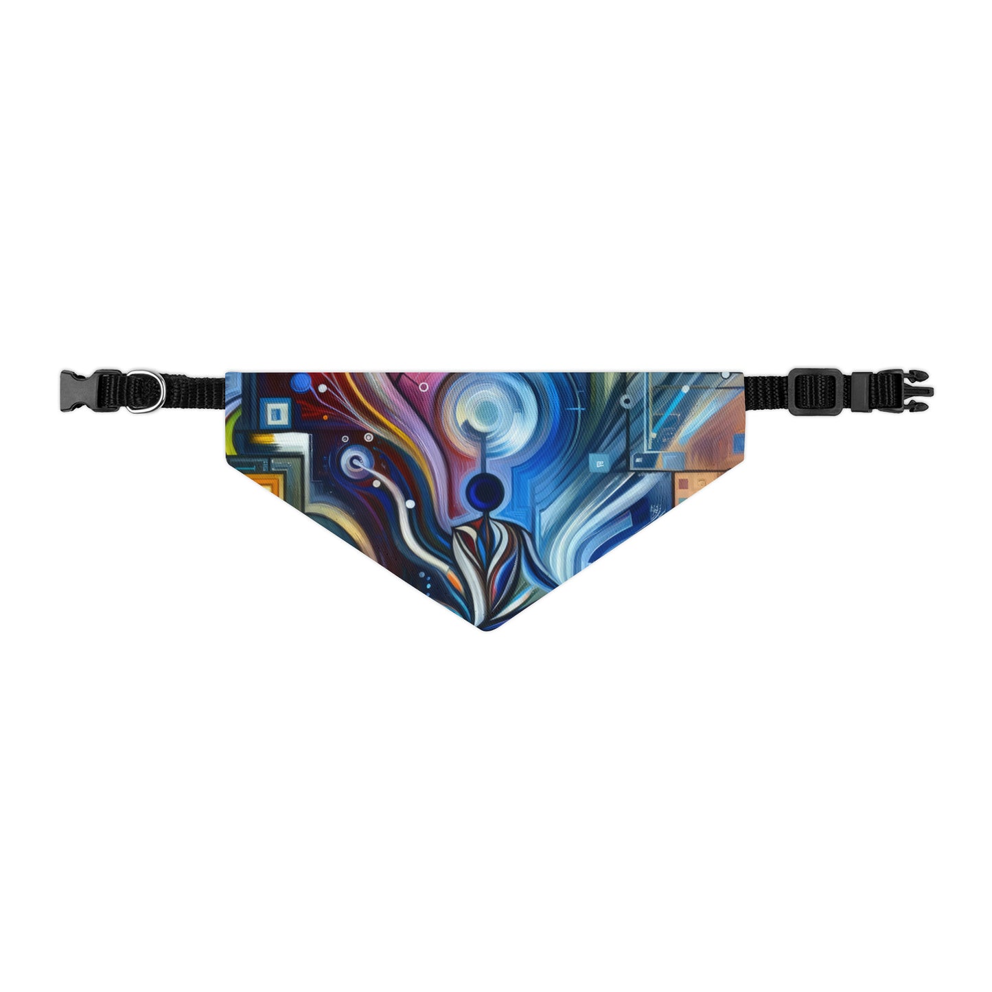 Digital Mindfulness Abstract Pet Bandana Collar