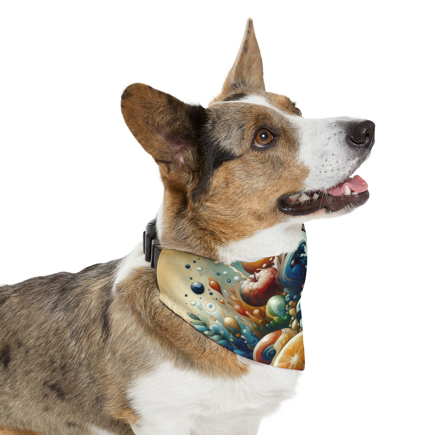 Nourishing Tachism Symphony Pet Bandana Collar
