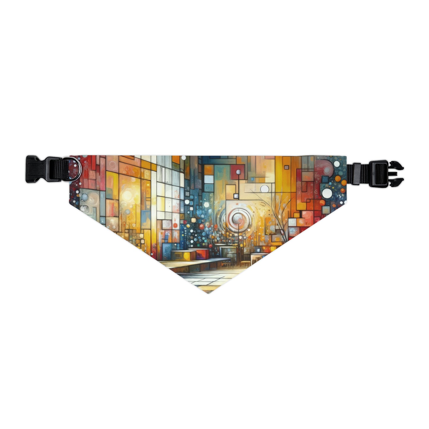 Reflective Habitation Art Pet Bandana Collar