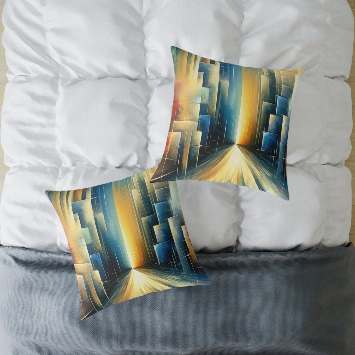 Echoes Dissolving Light Spun Polyester Pillow