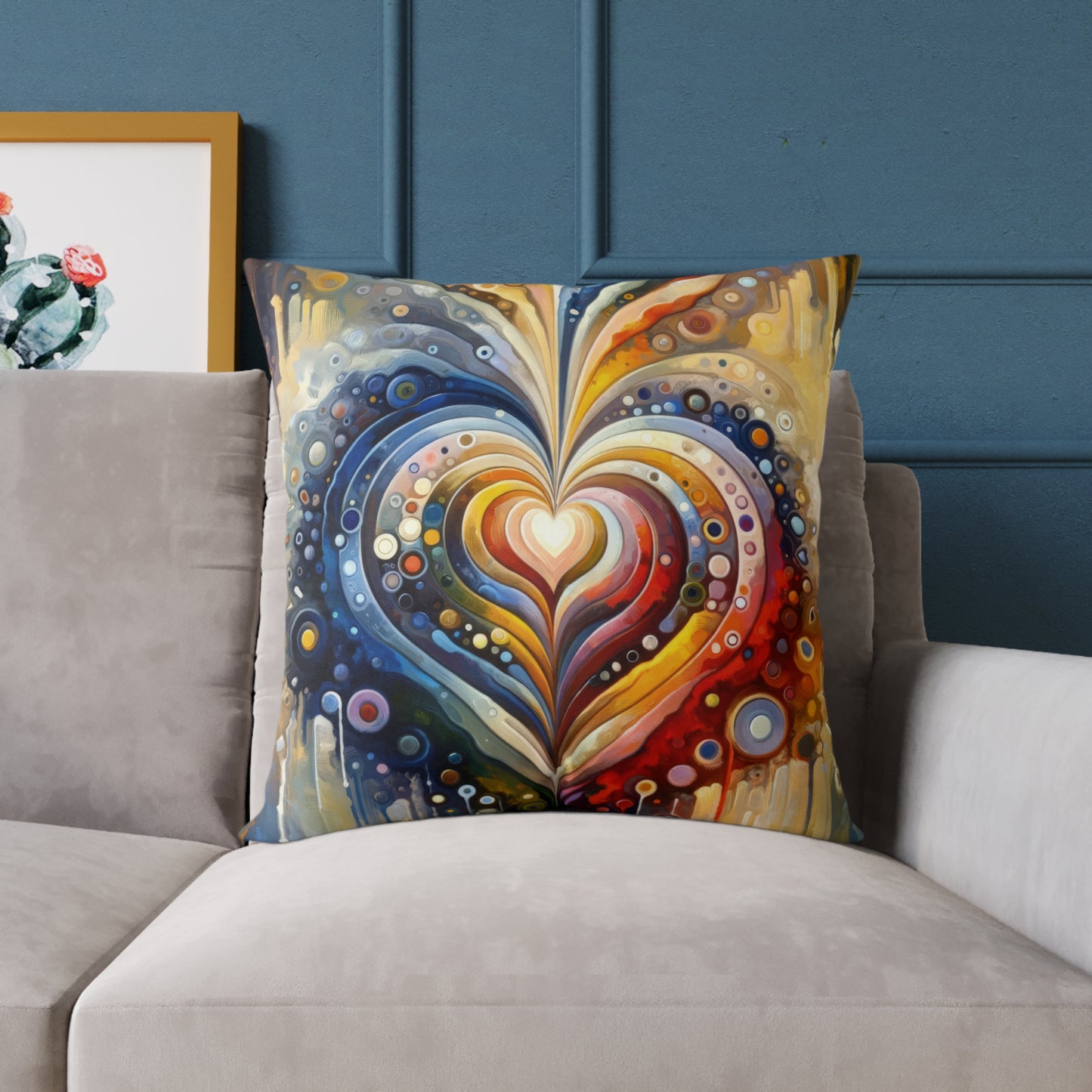Harmonic Heart Essence Spun Polyester Pillow