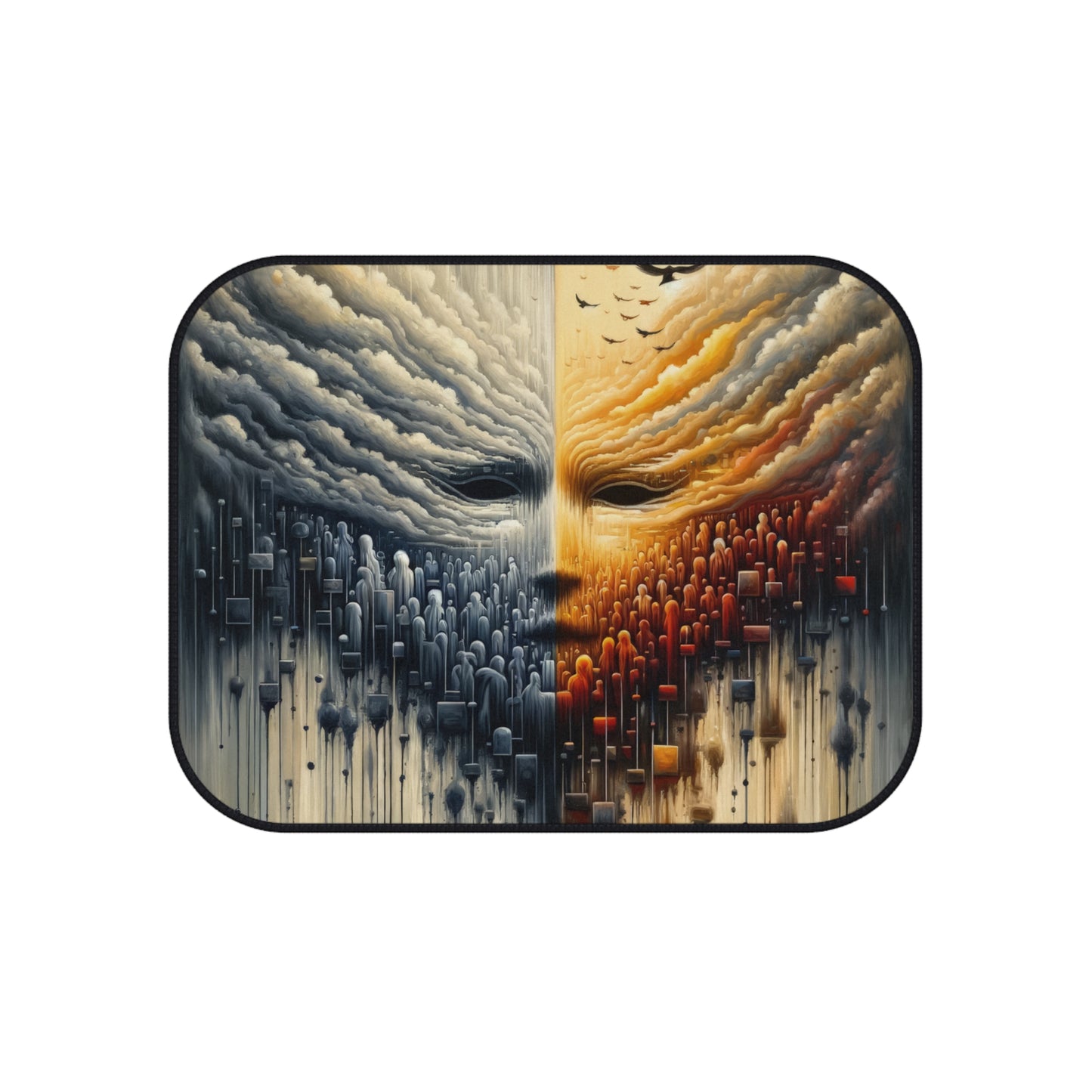 Subdued Revolutionary Currents Car Mats (Set of 4)