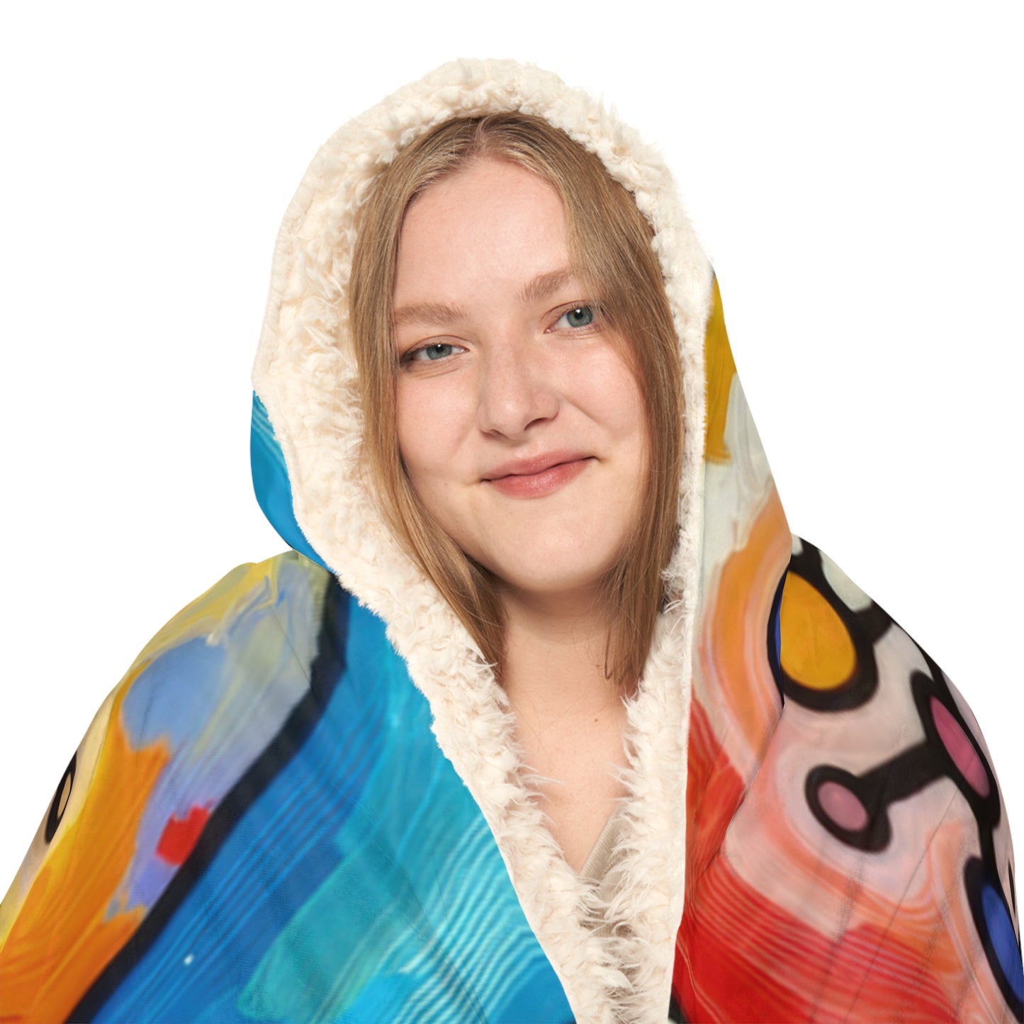Empathetic Connection Abstract Snuggle Blanket