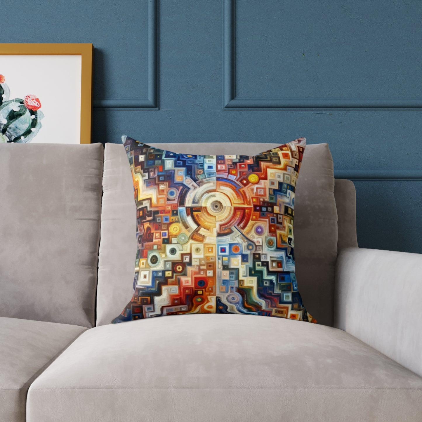 Essence Kaleidoscope Tapestry Spun Polyester Pillow