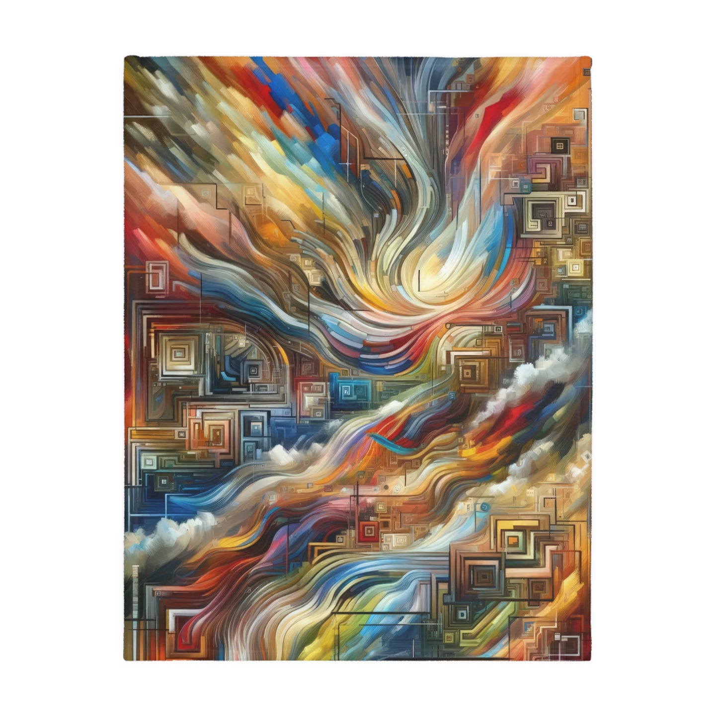 Woven Progress Tapestry Velveteen Microfiber Blanket (Two-sided print)