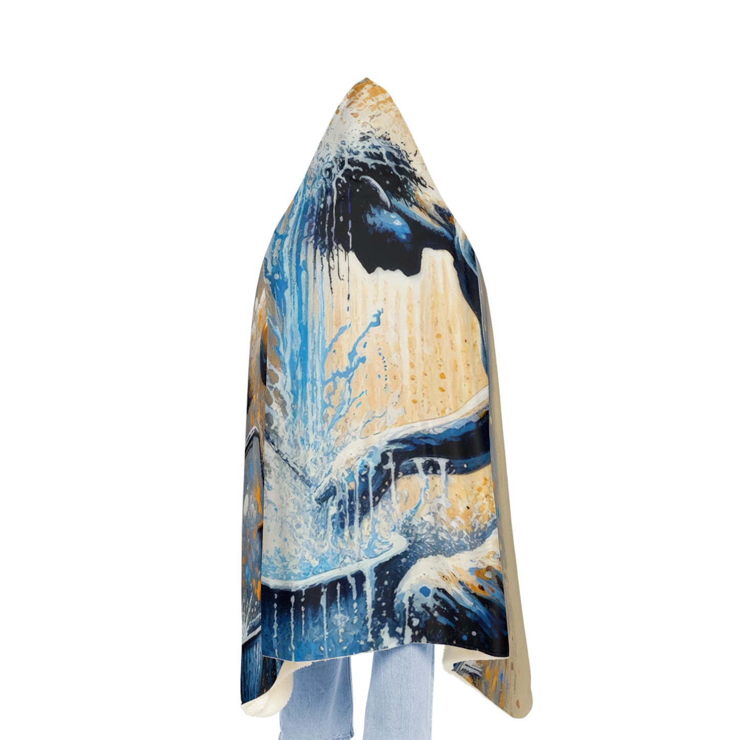 Meditative Kinetic Tachism Snuggle Blanket