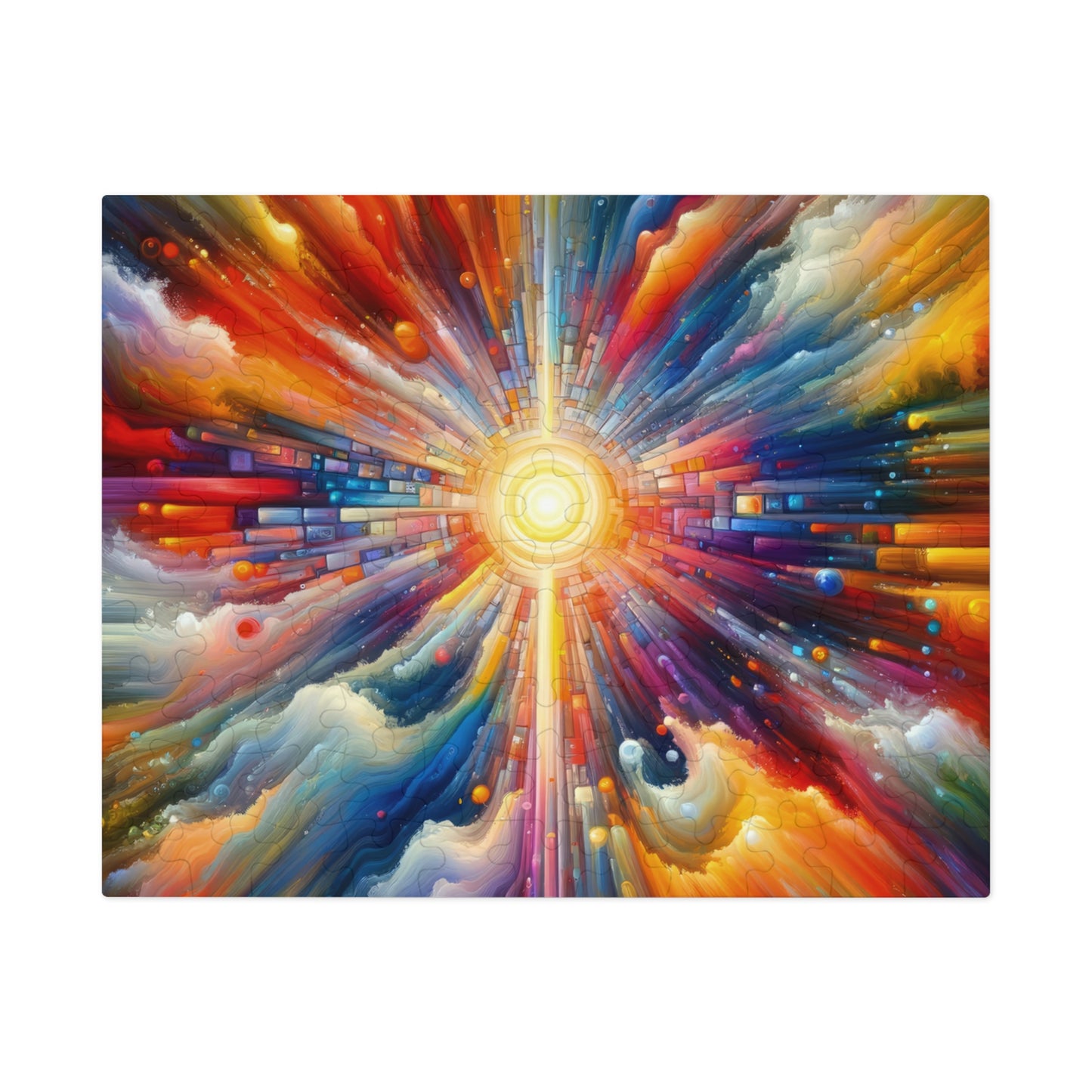 Kaleidoscopic Tachism Breath Jigsaw Puzzle (30, 110, 252, 500,1000-Piece)
