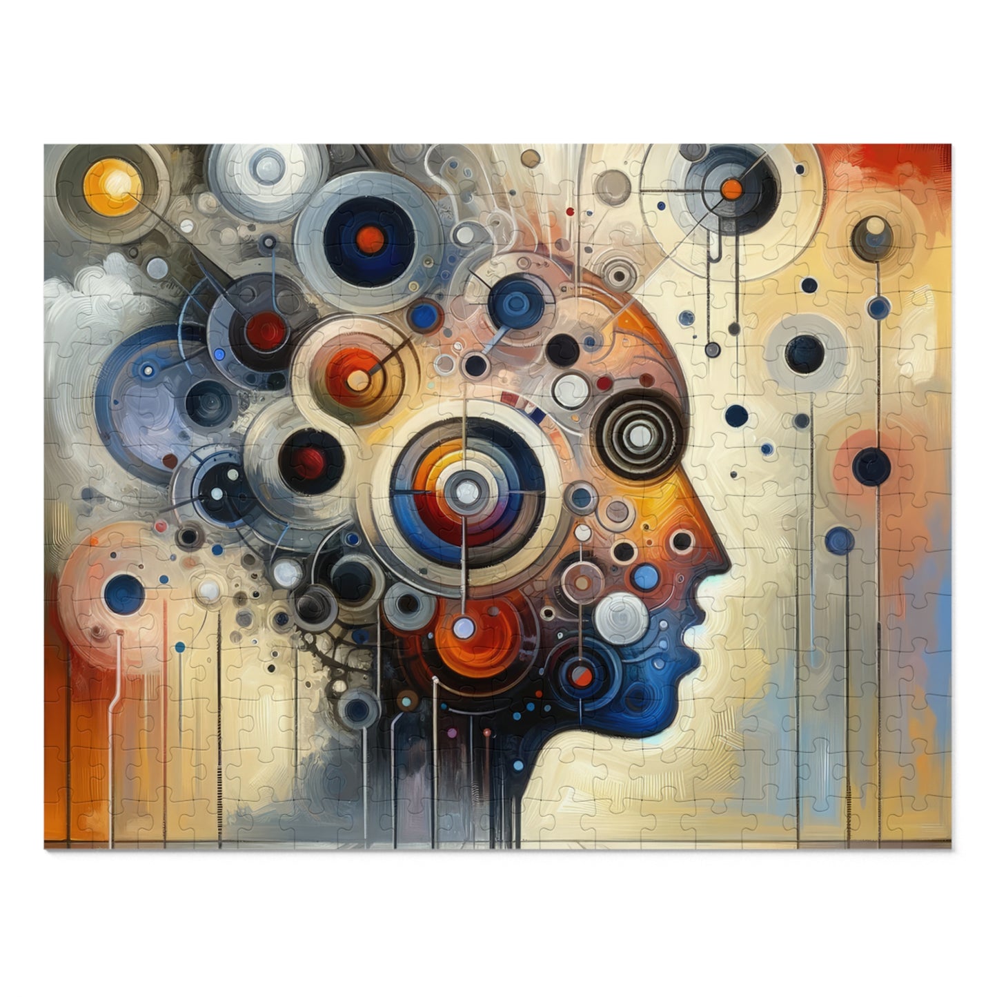 Mindful Tachism Engagement Jigsaw Puzzle (30, 110, 252, 500,1000-Piece)