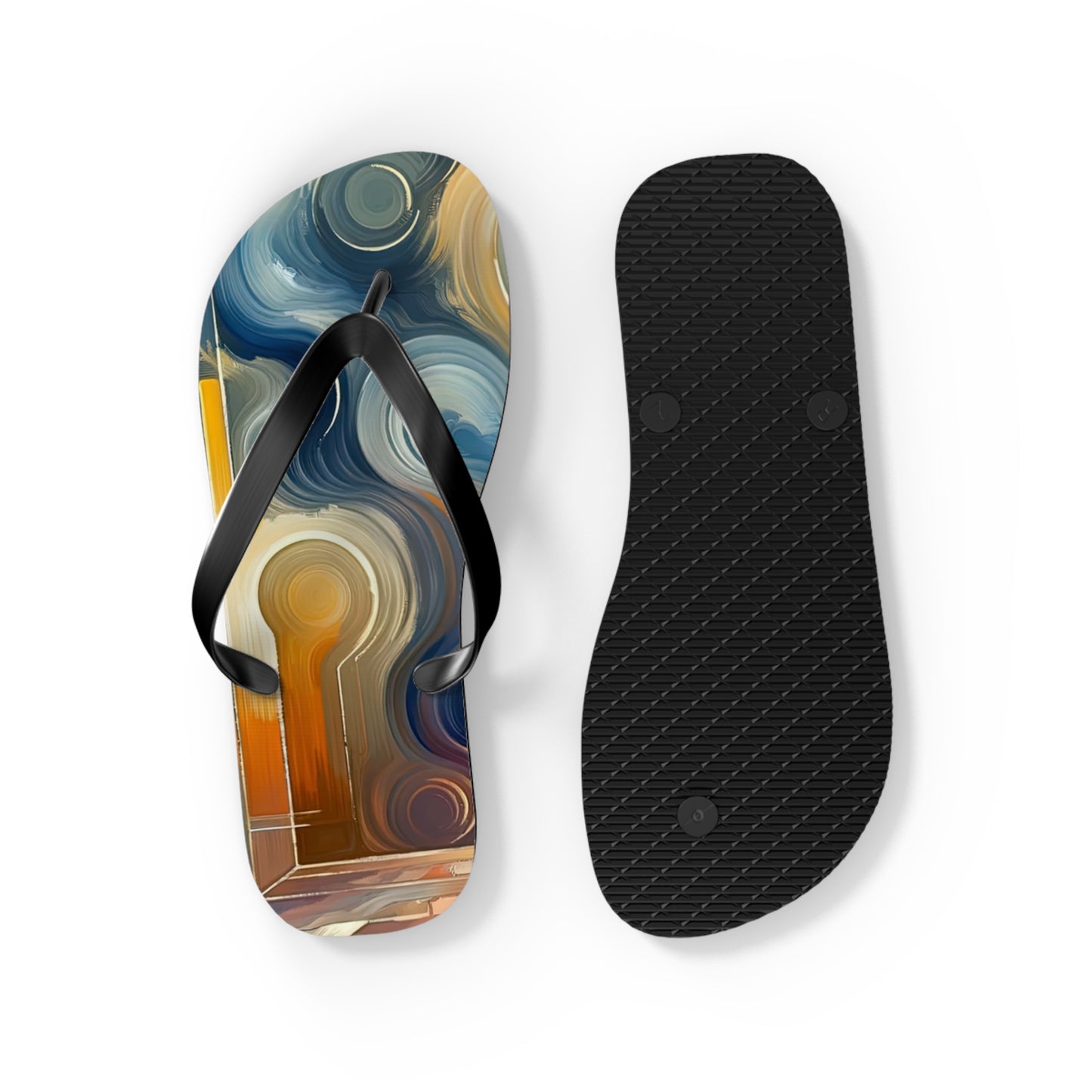Spiritual Tranquil Sanctuary Flip Flops