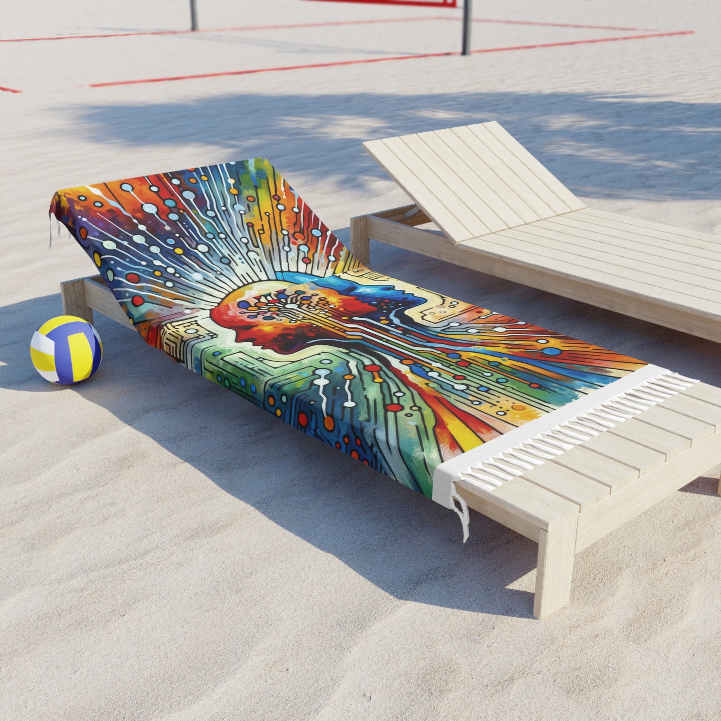 Empathetic Connection Abstract Boho Beach Cloth