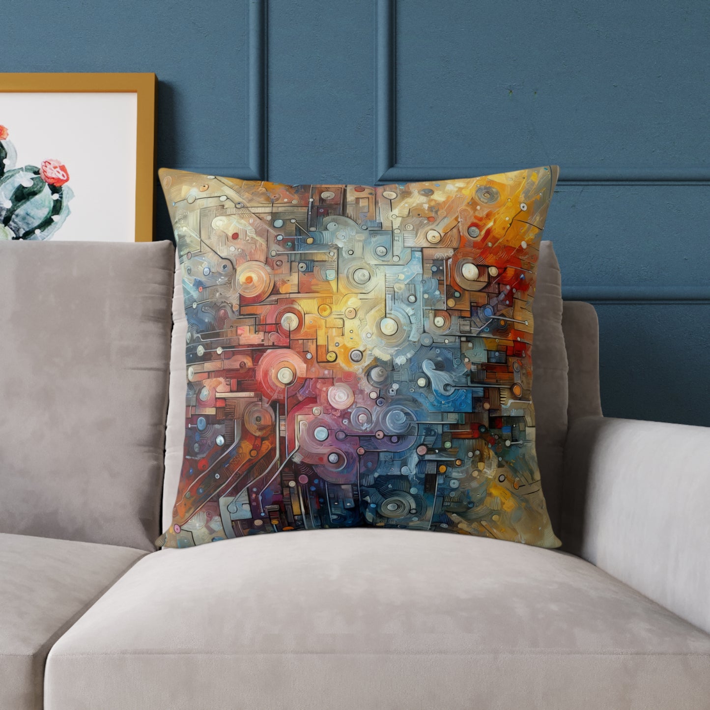 Empathy Scaffold Unity Spun Polyester Pillow