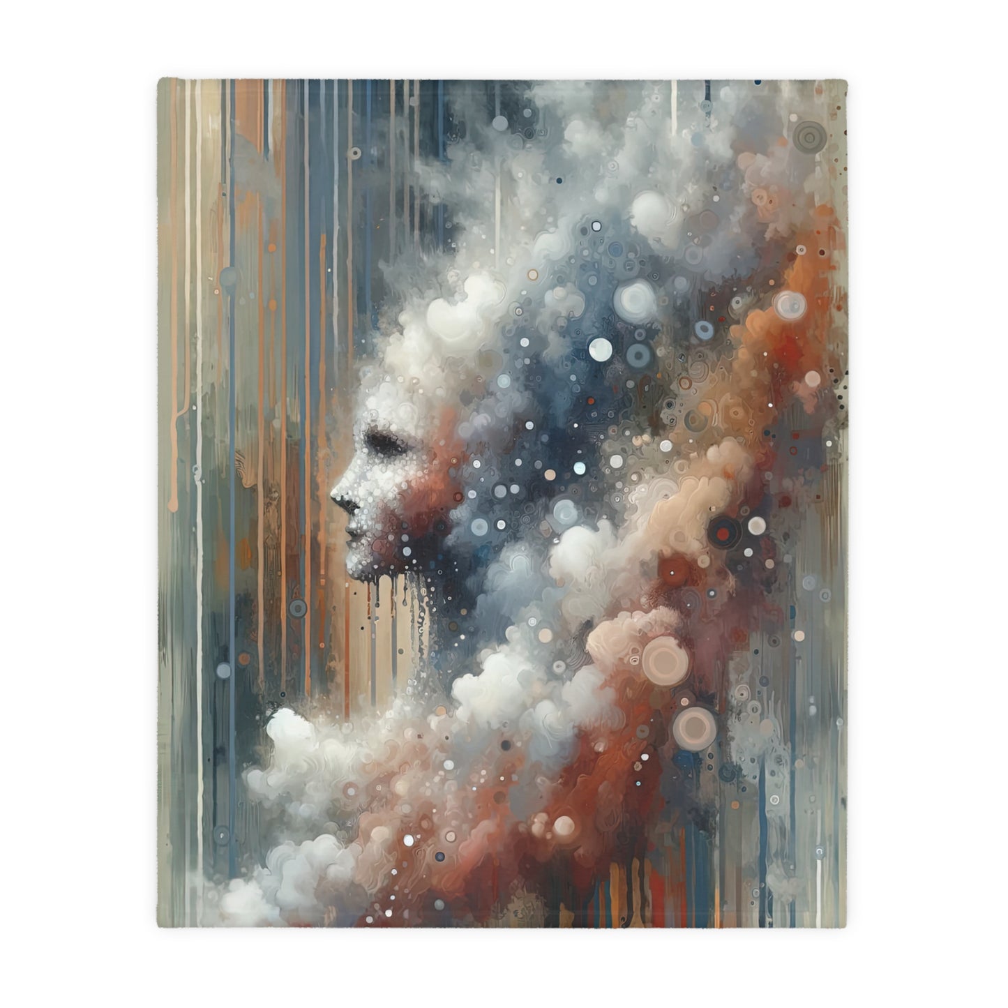 Ephemeral Hour Residue Velveteen Microfiber Blanket (Two-sided print)