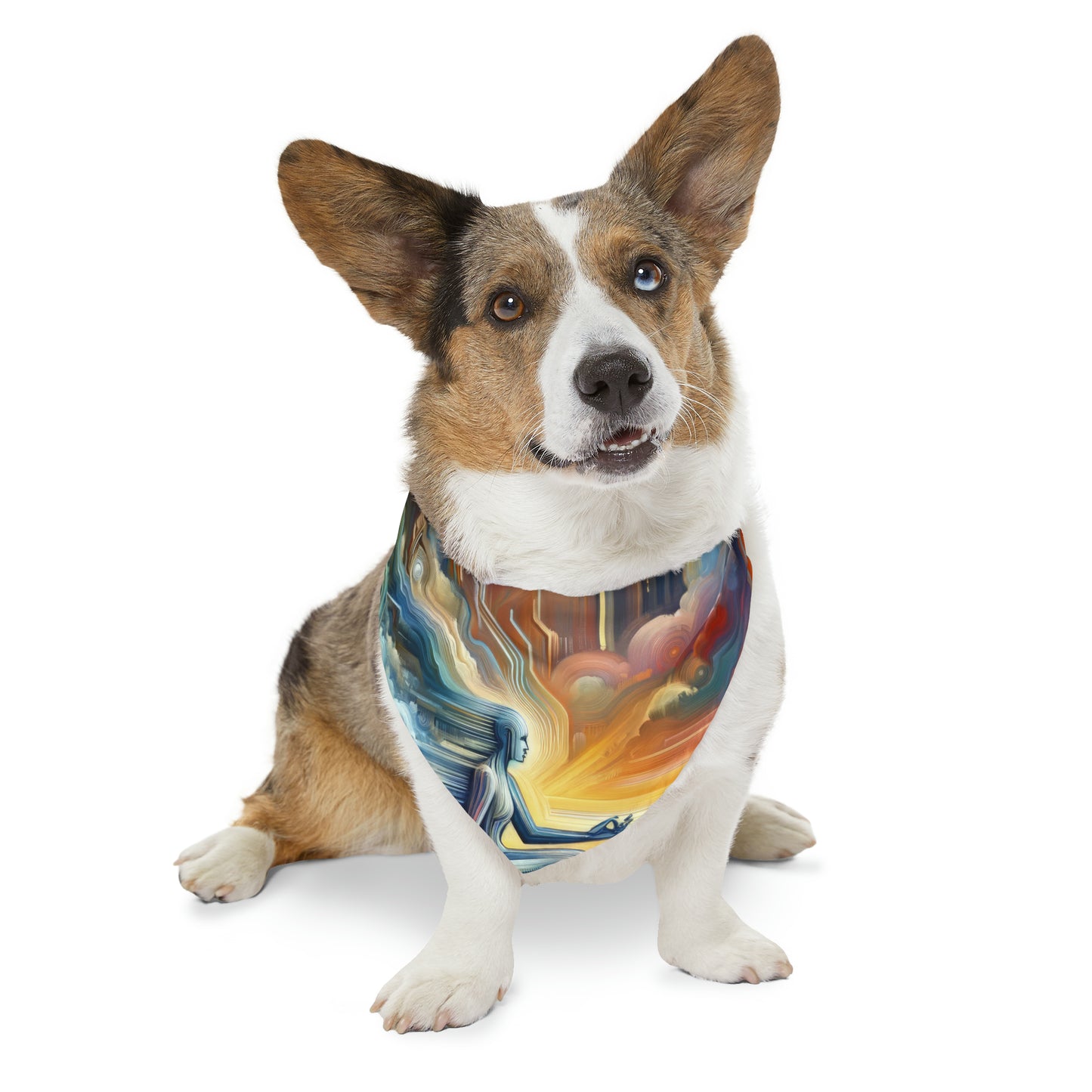 Eternal Digital Meditation Pet Bandana Collar