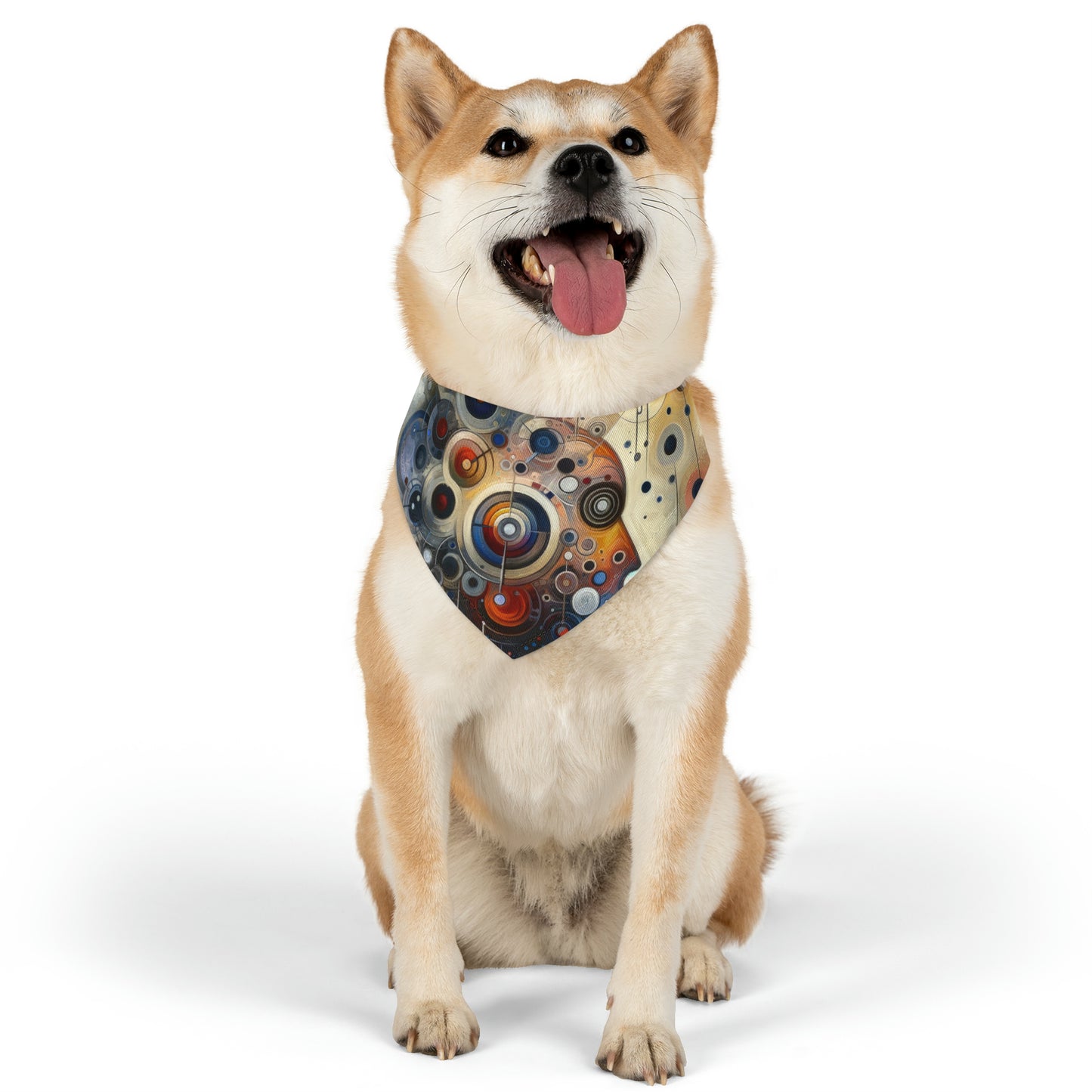 Mindful Tachism Engagement Pet Bandana Collar