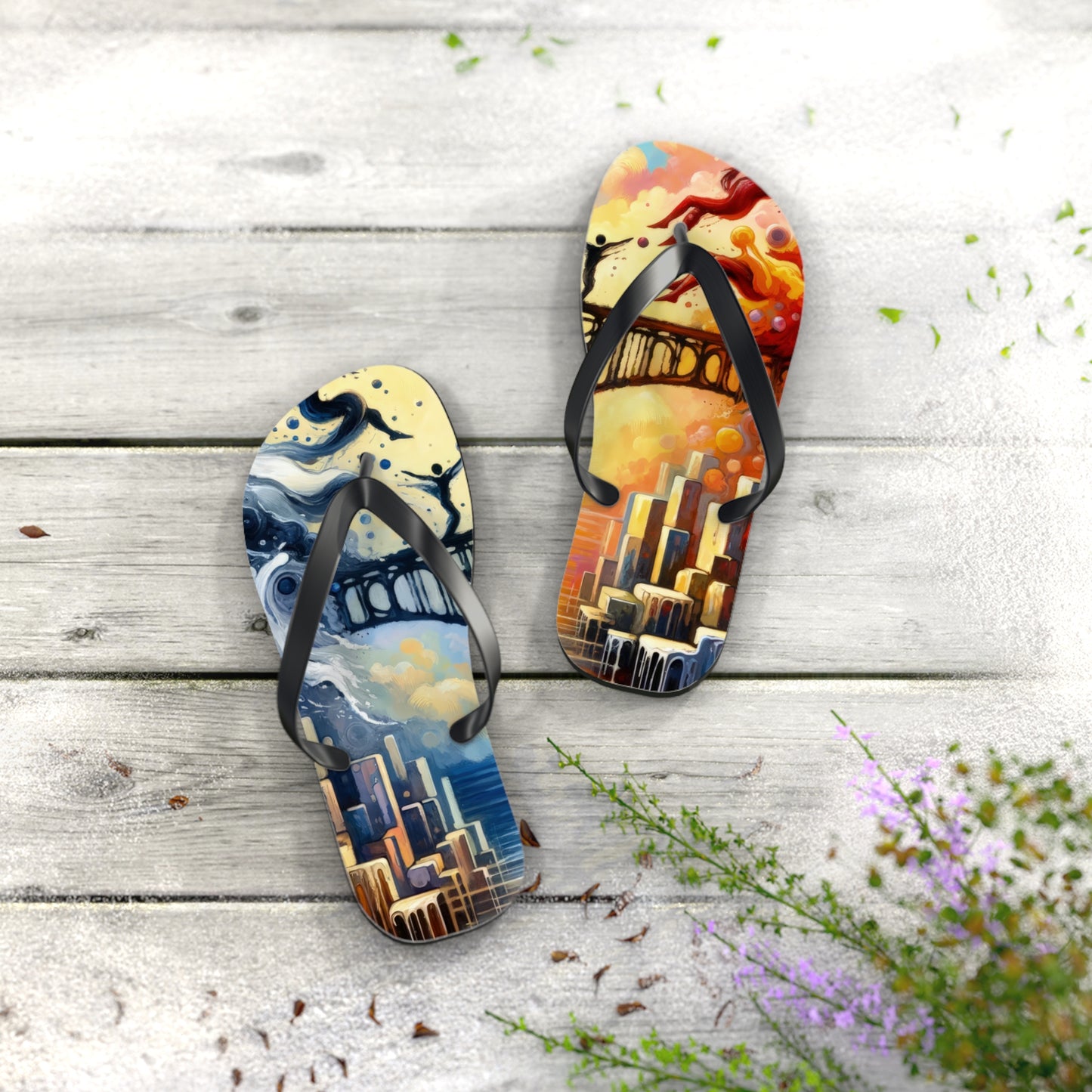 Faithful Diving Bridges Flip Flops