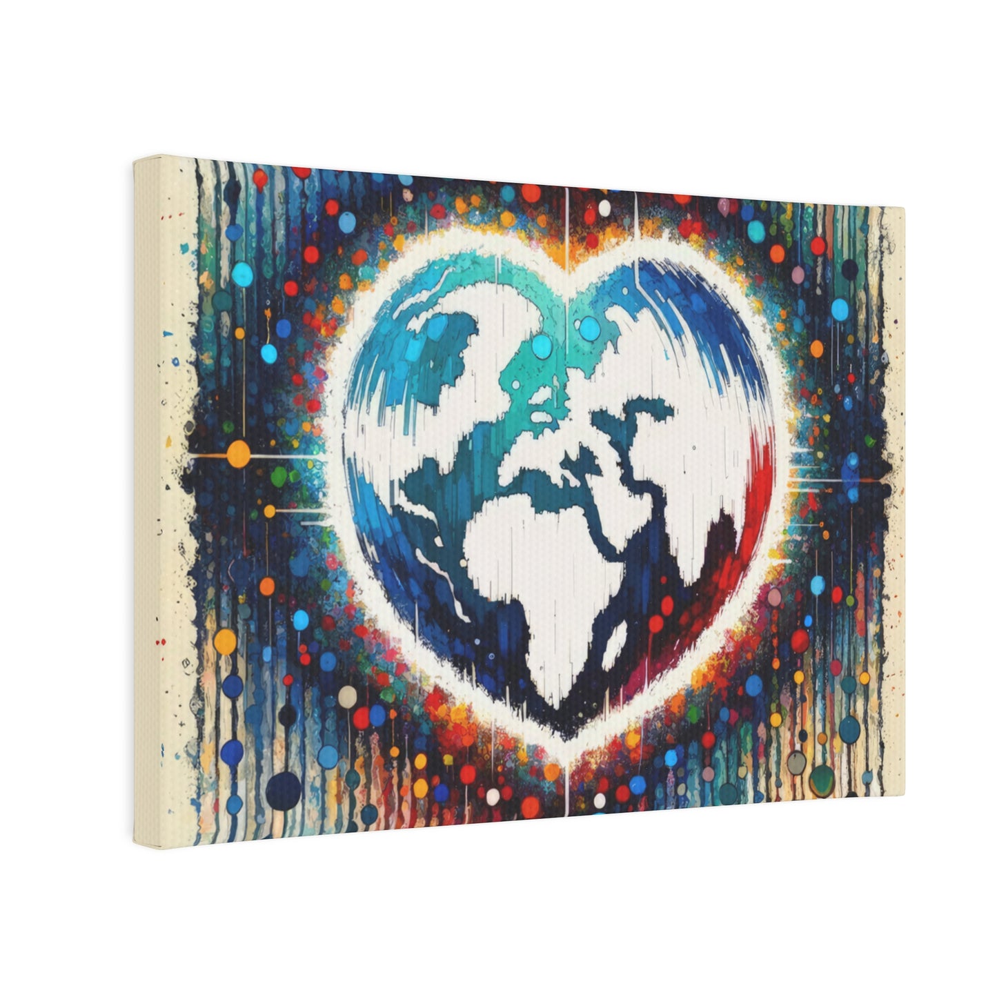 Heartbeats Synchronizing Peace Canvas Photo Tile